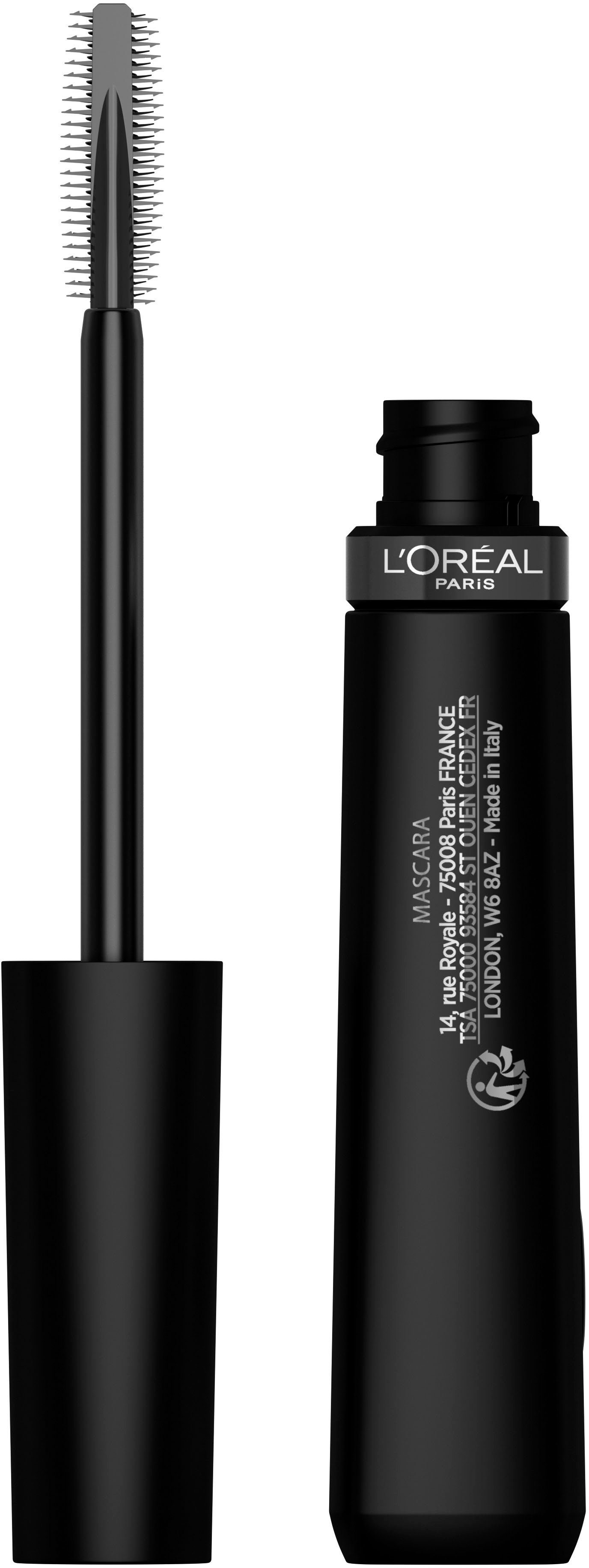 L'ORÉAL PARIS Mascara L'Oréal Lift Mascara, Lifting-Effekt Wimperntusche Telescopic Black Paris Extra mit