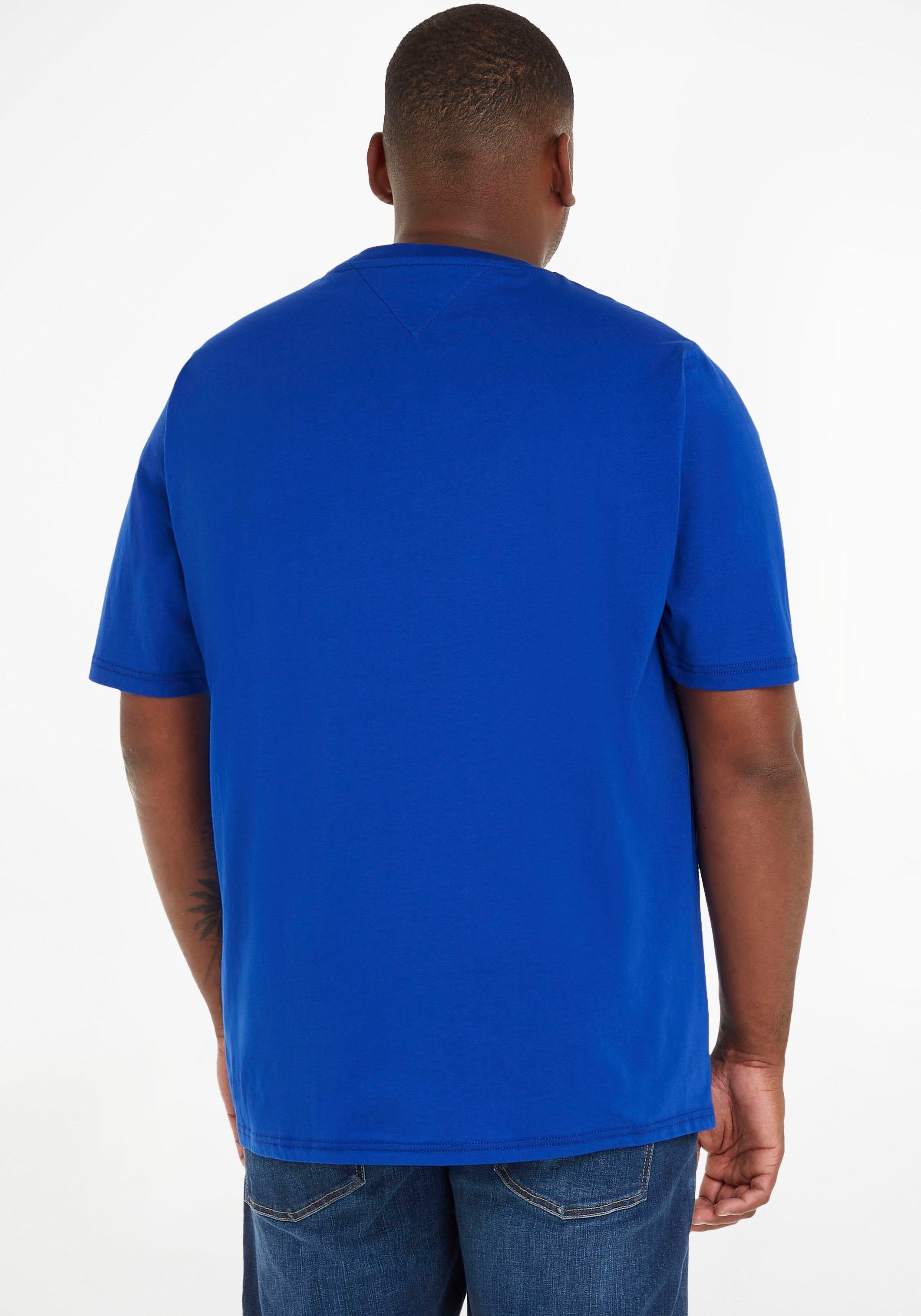Tommy Jeans Plus T-Shirt mit auf der ESSENTIAL GRAPHIC Brust Print TJM Blue Ultra TEE PLUS
