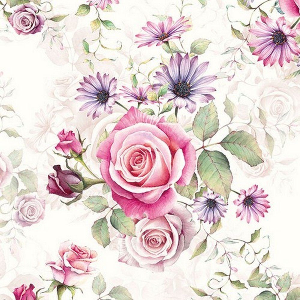 Ambiente Luxury Paper Products Papierserviette 20 Servietten Madeline 33x33cm, (20 St)