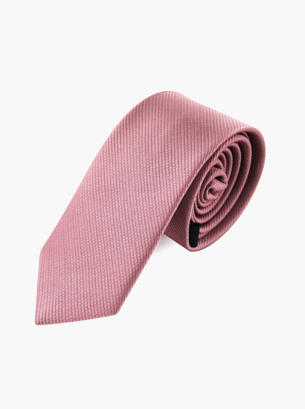 axy Krawatte Herren Krawatte 5.0 cm breit einfarbig perfektes Geschenk Seidenkrawatte, mit Geschenkbox Altrosa