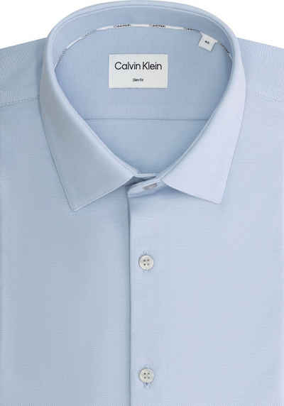 Calvin Klein Kurzarmhemd STRETCH PIQUE SOLID SLIM SHIRT