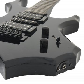 vidaXL Westerngitarre E-Gitarre für Anfänger mit Tasche Schwarz 4/4 39"