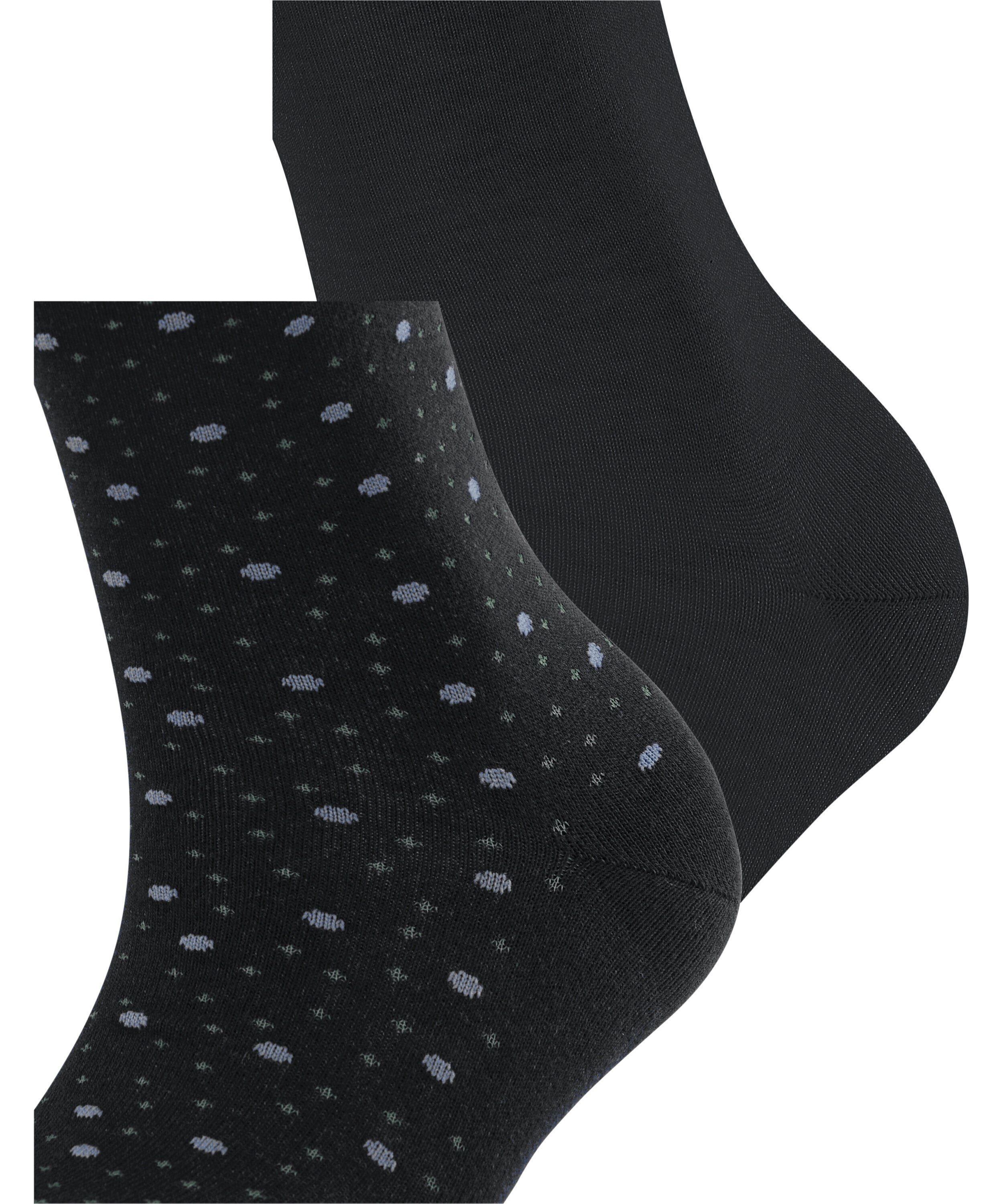 Socken Playful Dot Esprit black (3000) 2-Pack (2-Paar)