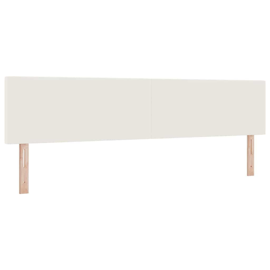 vidaXL Bett Kopfteil Creme 200 cm Cordstoff (1-tlg)