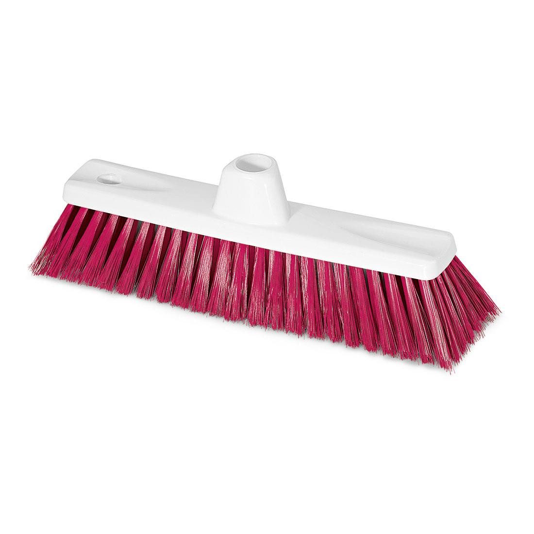 Nölle Staubbesen Feinbesen Hygiene Rot 30 cm, Borsten 0,50 mm, 1 Stück, Besen Kehrbesen Reinigungsbesen Saalbesen Handfeger Putzbesen