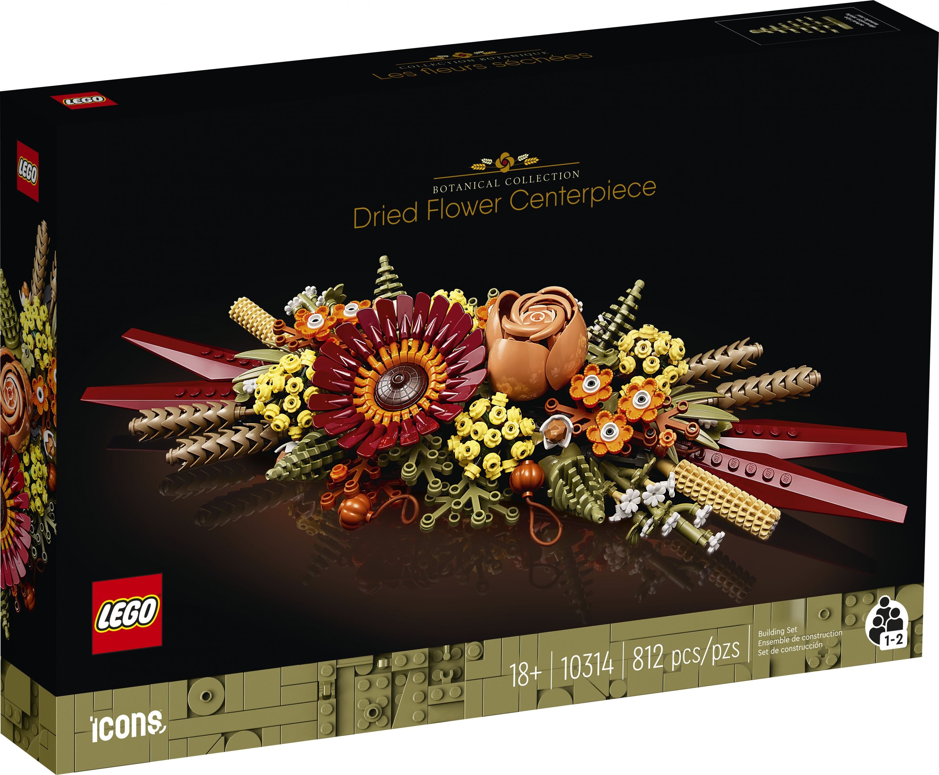 LEGO® LEGO® Icons 10314 Trockenblumengesteck Konstruktionsspielsteine, (812 günstig online kaufen