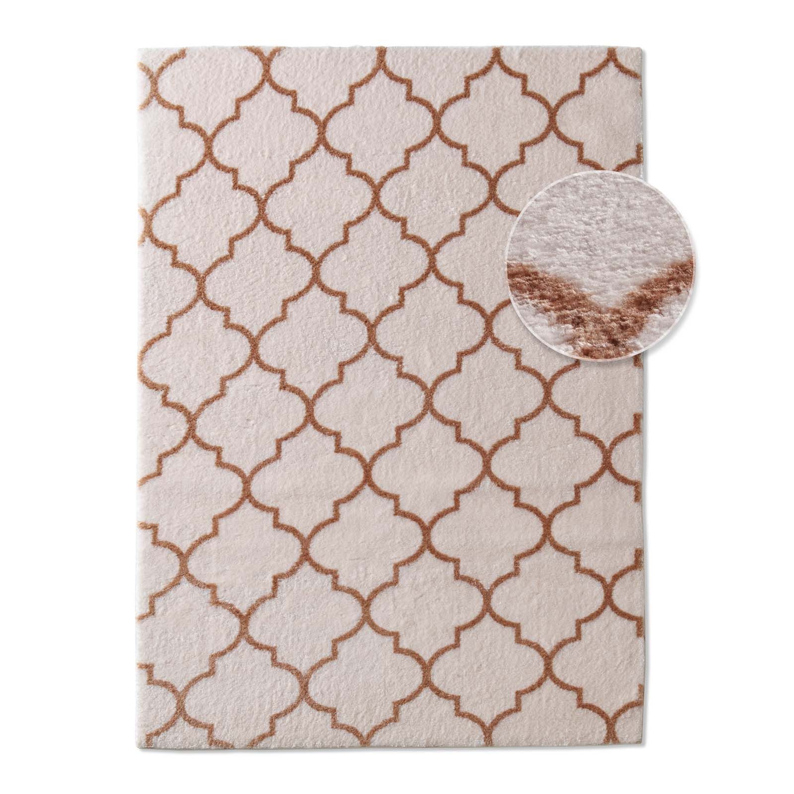 TaraCarpet Teppich Valetta Florentiner 52, rund, Höhe: 19 mm, Skandi design günstig online kaufen