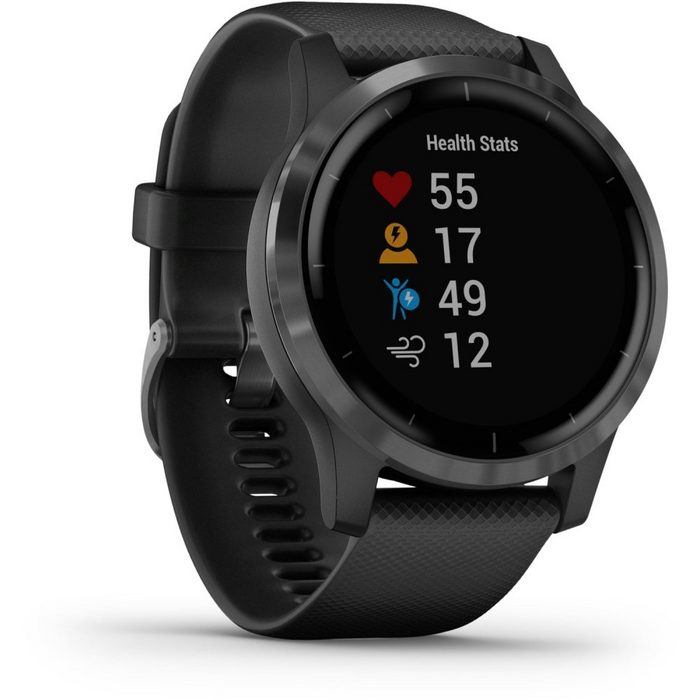 Garmin vivoactive 4 - Smartwatch - schwarz/schiefergrau Smartwatch