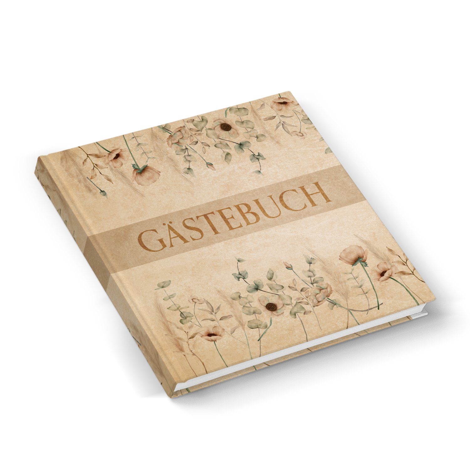 Logbuch-Verlag Tagebuch kleines Gästebuch Hochzeit & Feste 15 x 15 cm boho | Tagebücher