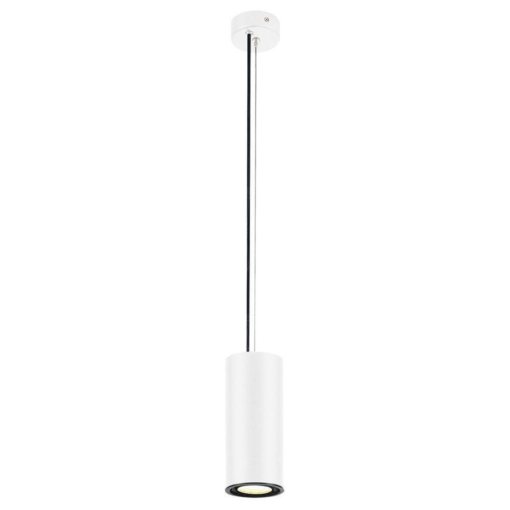 SLV LED Pendelleuchte LED Pendelleuchte Supros, rund ø 78 mm, weiß, keine Angabe, Leuchtmittel enthalten: Ja, fest verbaut, LED, warmweiss, Hängeleuchte, Pendellampe, Pendelleuchte
