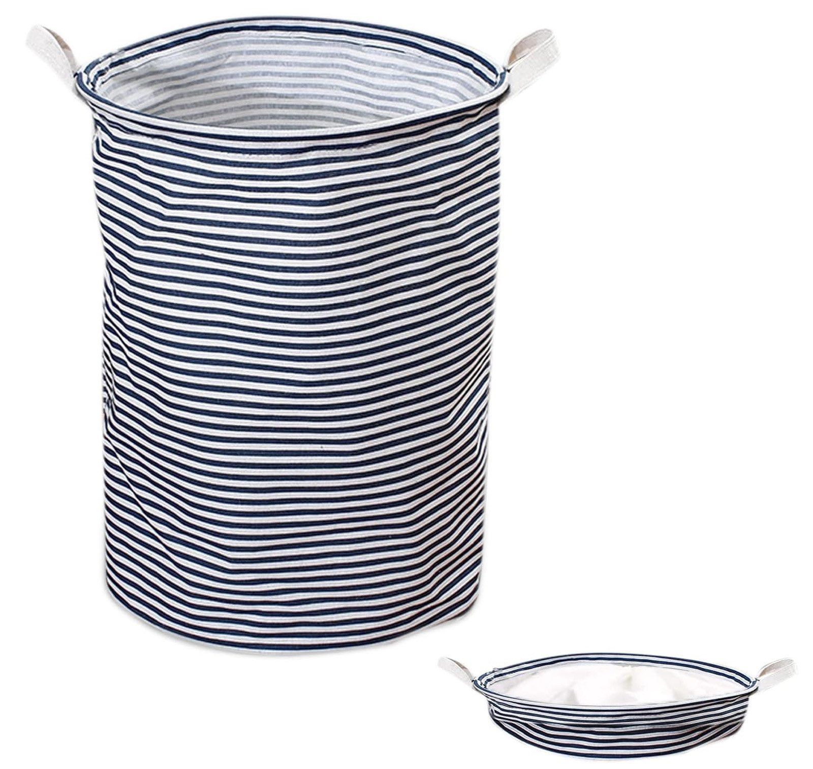 OKWISH Wäschekorb Groß Wäschesack Organizer Wäschebox Wäschesortierer Wäschetonne 43L (faltbar laundry baskets mit Griffen Kordelzugverschluss, 1 St., Wäschesammler Wäschetruhe Waschekorbsammler Aufbewahrungskorb), Aufbewahrung Wäsche Kleidung Handtücher Spielzeug Bücher Bettwäsche ..