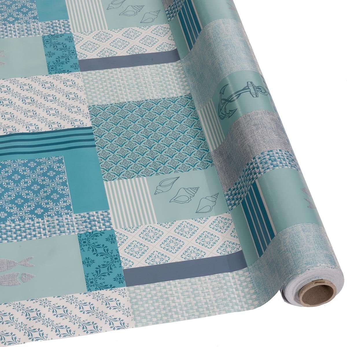 DéVa Tischdecke DéVa Wachstuchtischdecke "Patchwork Anker günstig online kaufen