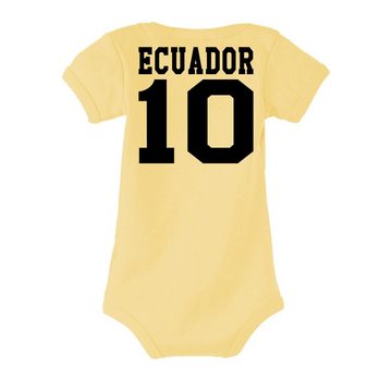 Blondie & Brownie Strampler Kinder Baby Ecuador Sport Trikot Fußball Handball Weltmeister Copa