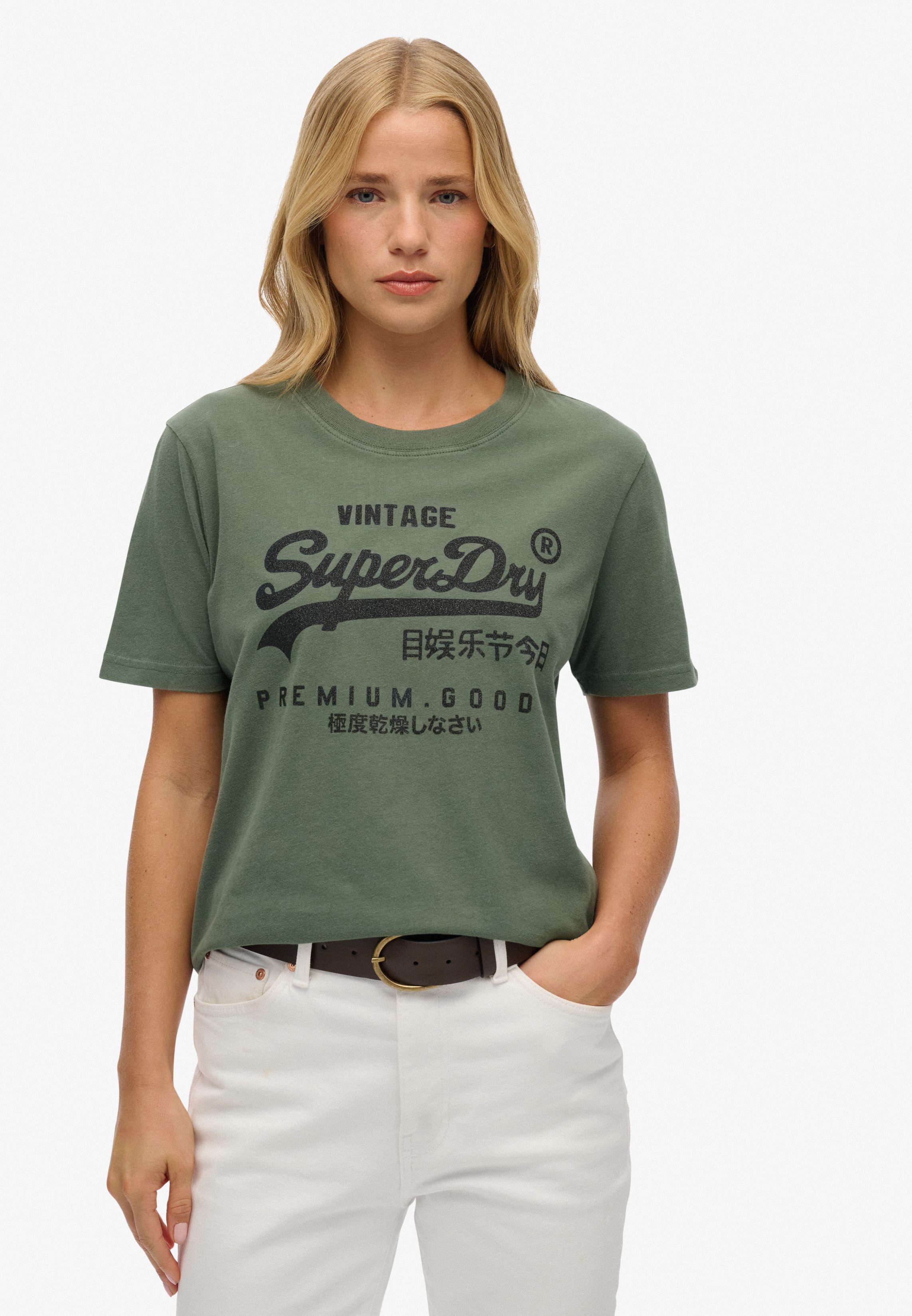 Superdry Print-Shirt EMBELLISHED VL RELAXED TEE günstig online kaufen