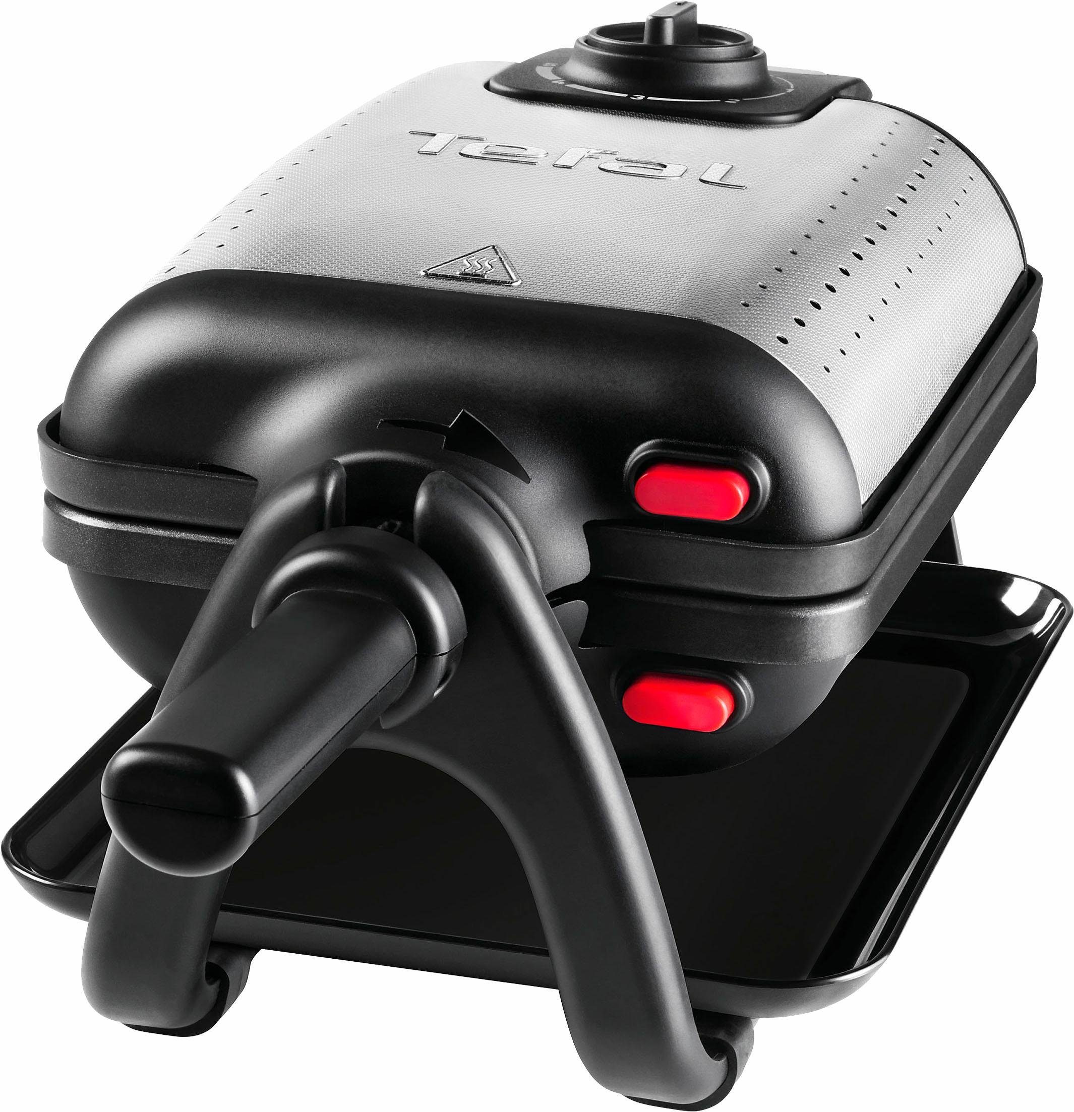 Tefal Вафельниці WM756D Kingsize, 1200 W, für 2 belgische Waffeln, mit Dreh-Funktion, antihaftbeschichtet