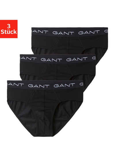 Gant Slip (3-St) mit Logo Bund