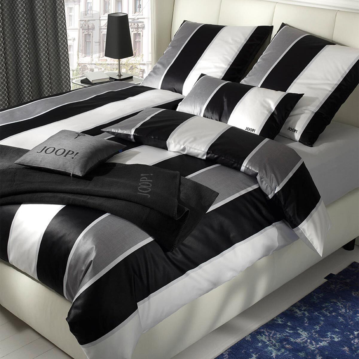 JOOP! Bettwäsche Lines, Mako Satin, 2 teilig günstig online kaufen
