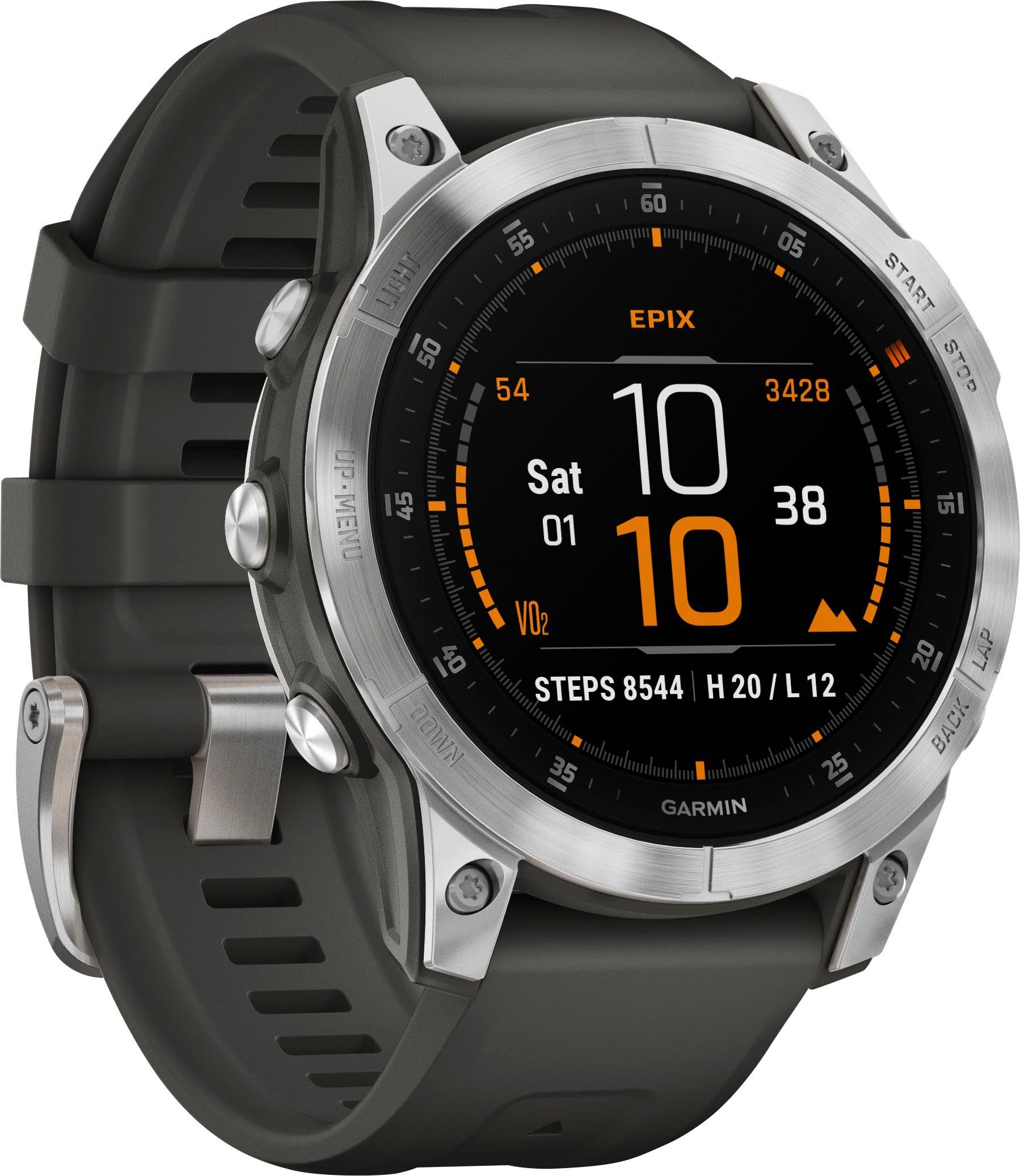 Garmin EPIX 2 Gen Smartwatch (3,3 cm/1,3 Zoll, Garmin), Vorinstallierten  Golf- und Skikarten