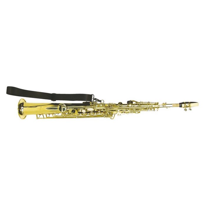 DIMAVERY Saxophon SP-10 Bb Sopransaxophon gold Inkl. Mundstück ABS-Case und Zubehör