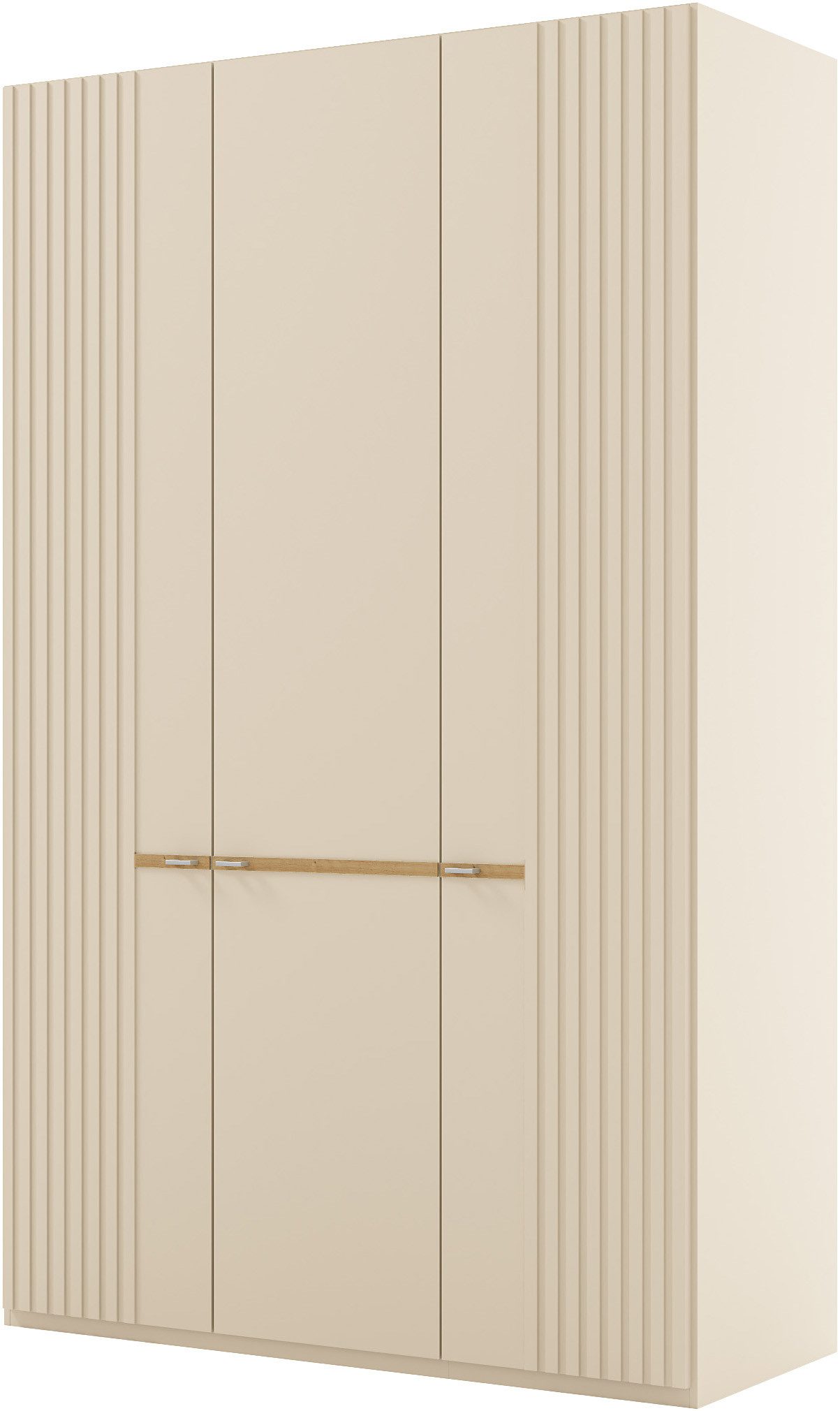 Musterring Drehtürenschrank Isabelle Lamellen in Korpusfarbe, Griffe in silber, versch. Größen und Farben