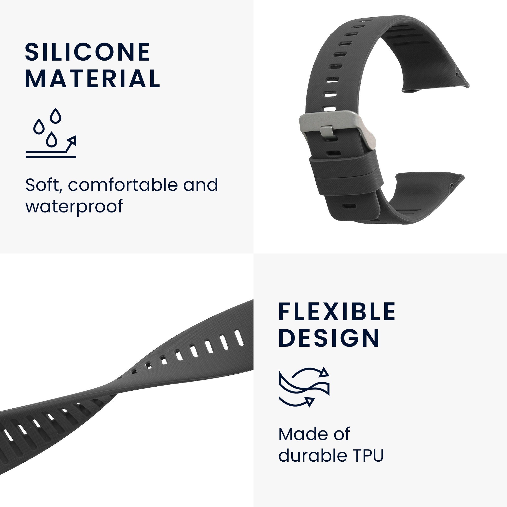 kwmobile Uhrenarmband für Polar Vantage V Armband Smartwatch, 1-tlg., Ersatzarmband für Fitnesstracker - Wechselarmband Smartwatch