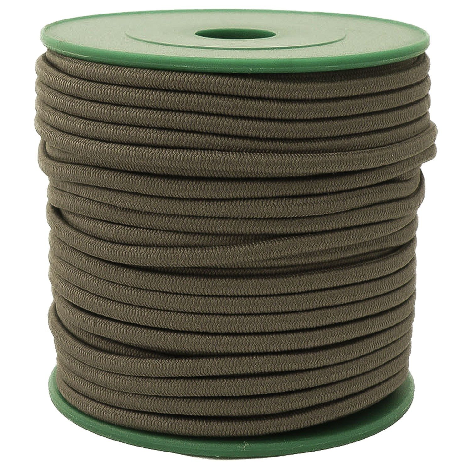 maDDma Gummiband Gummikordel 25m x Ø 3mm Gummischnur Gummiband Bekleidungsgummi, khaki