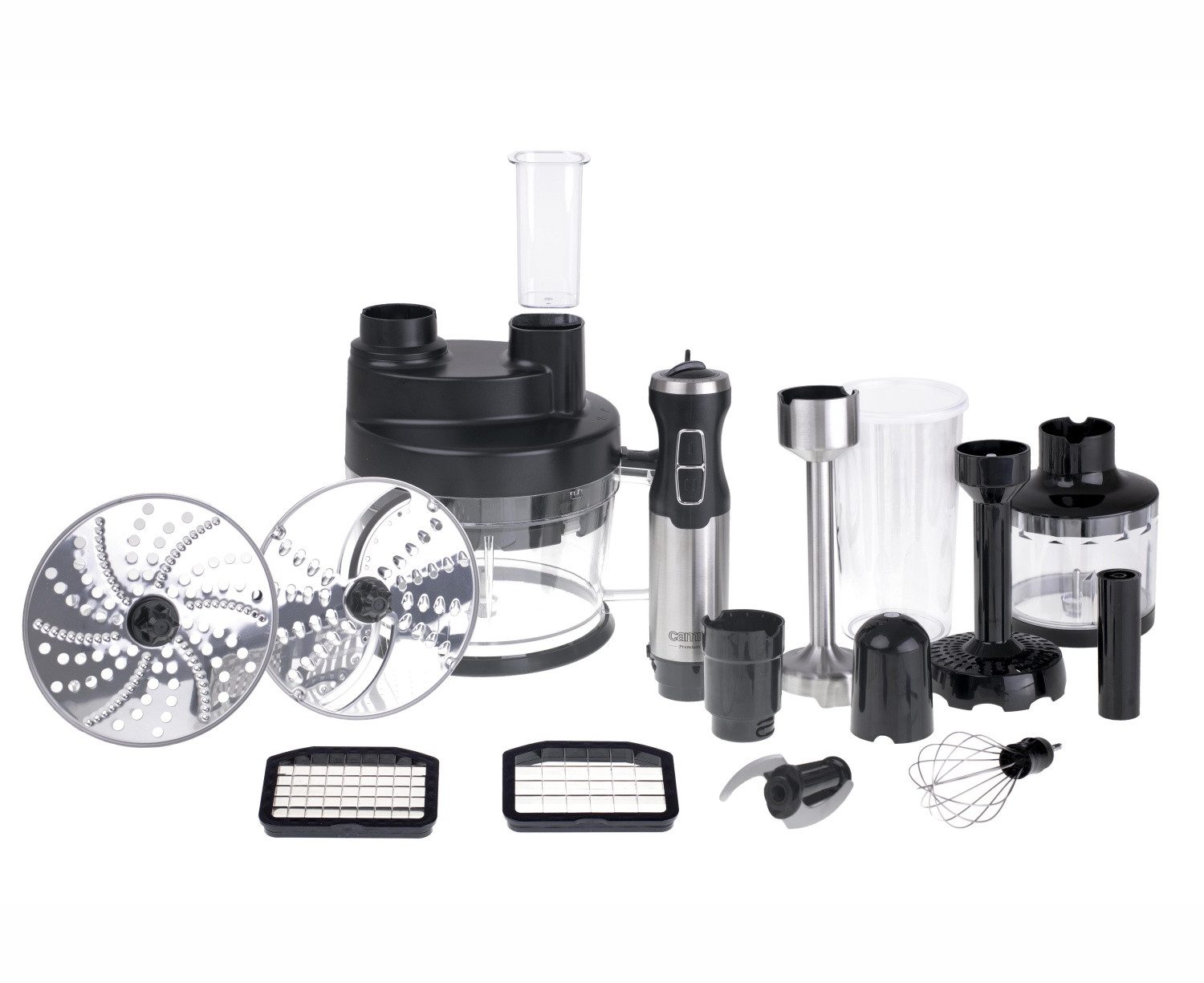 Camry Stabmixer CR 4623 1600W mit Zerkleinerer, Würfler & Schneebesen, 1600 W, Multifunktional, Turbo-Funktion, stufenlose Geschwindigkeitsregelung