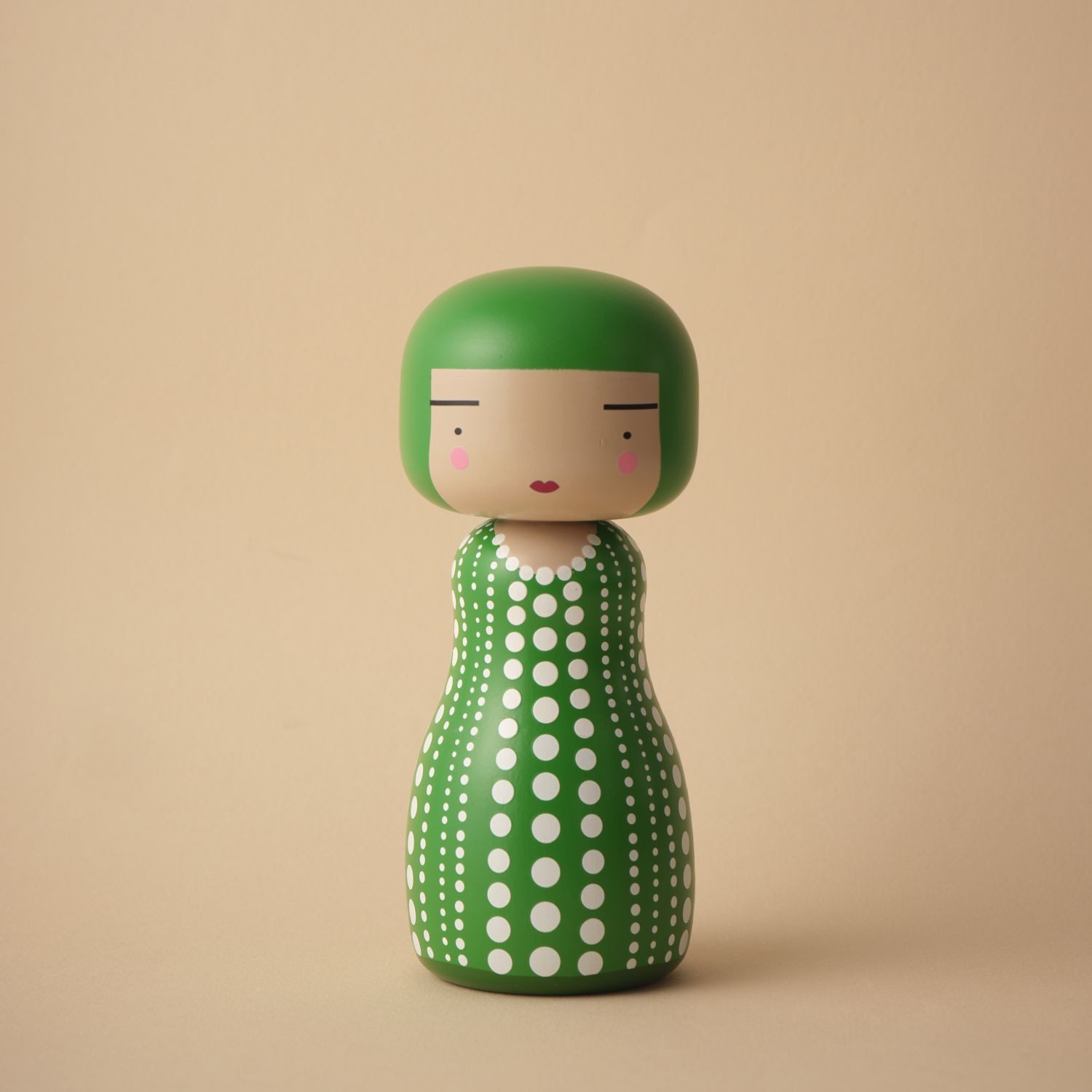 Lucie Kaas Dekofigur Sketch.Inc Kokeshi Doll Dot Green Limitierte Auflage