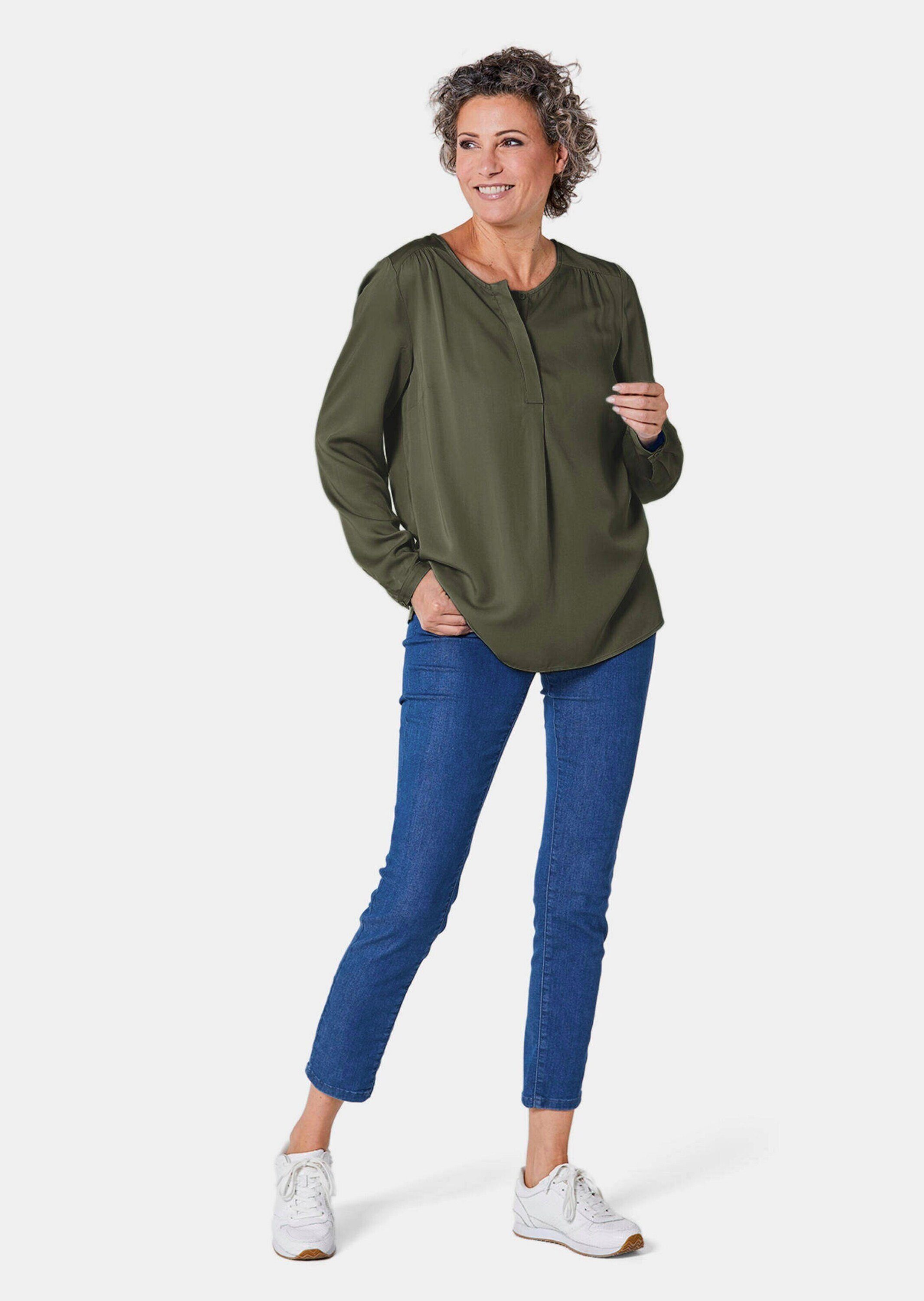 GOLDNER Schlupfbluse Figurschmeichelnde Schlupfbluse mit modischer günstig online kaufen