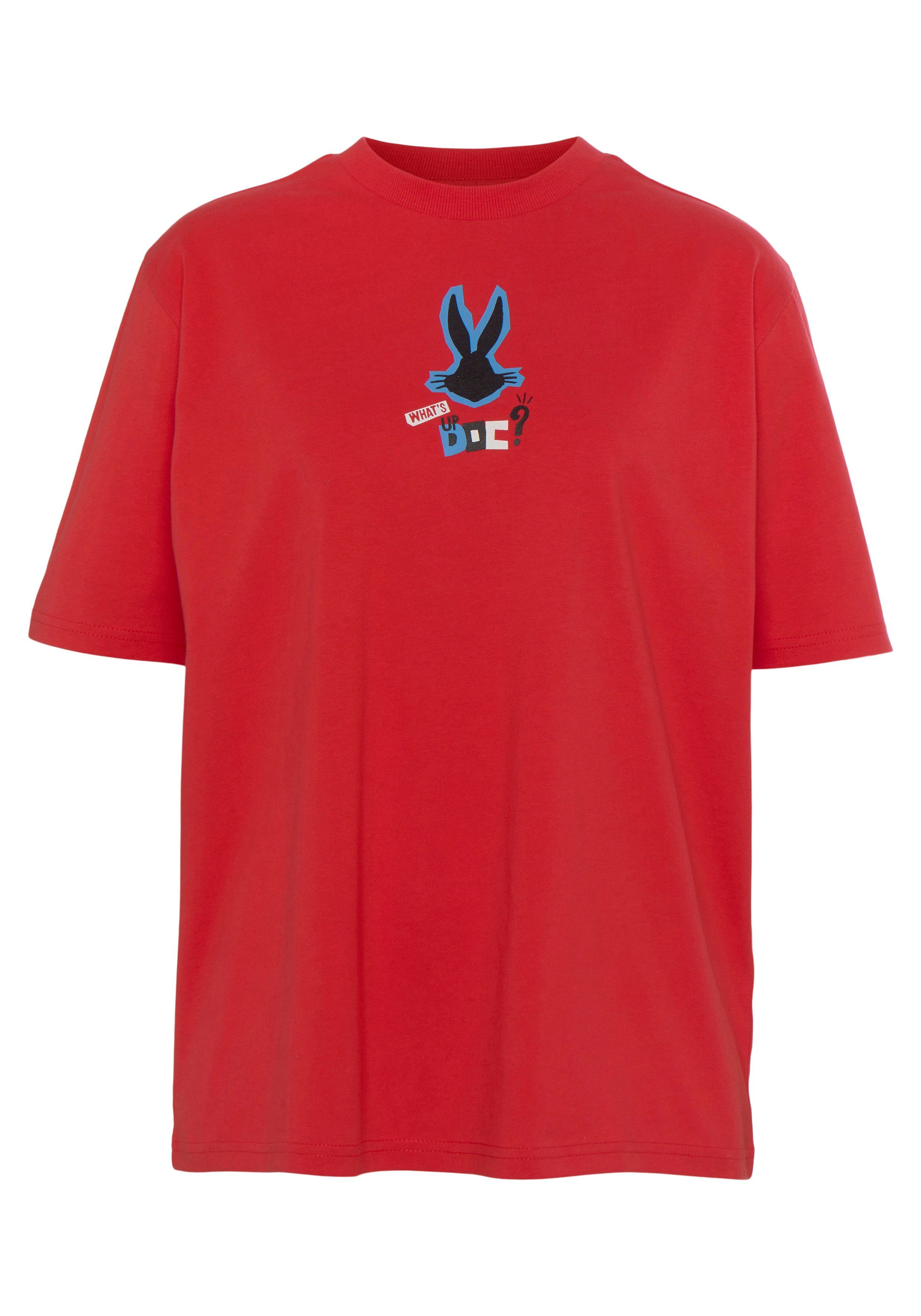 Capelli New York T-Shirt mit Bunny Comic-Motiv mit Bugs Duck Duffy
