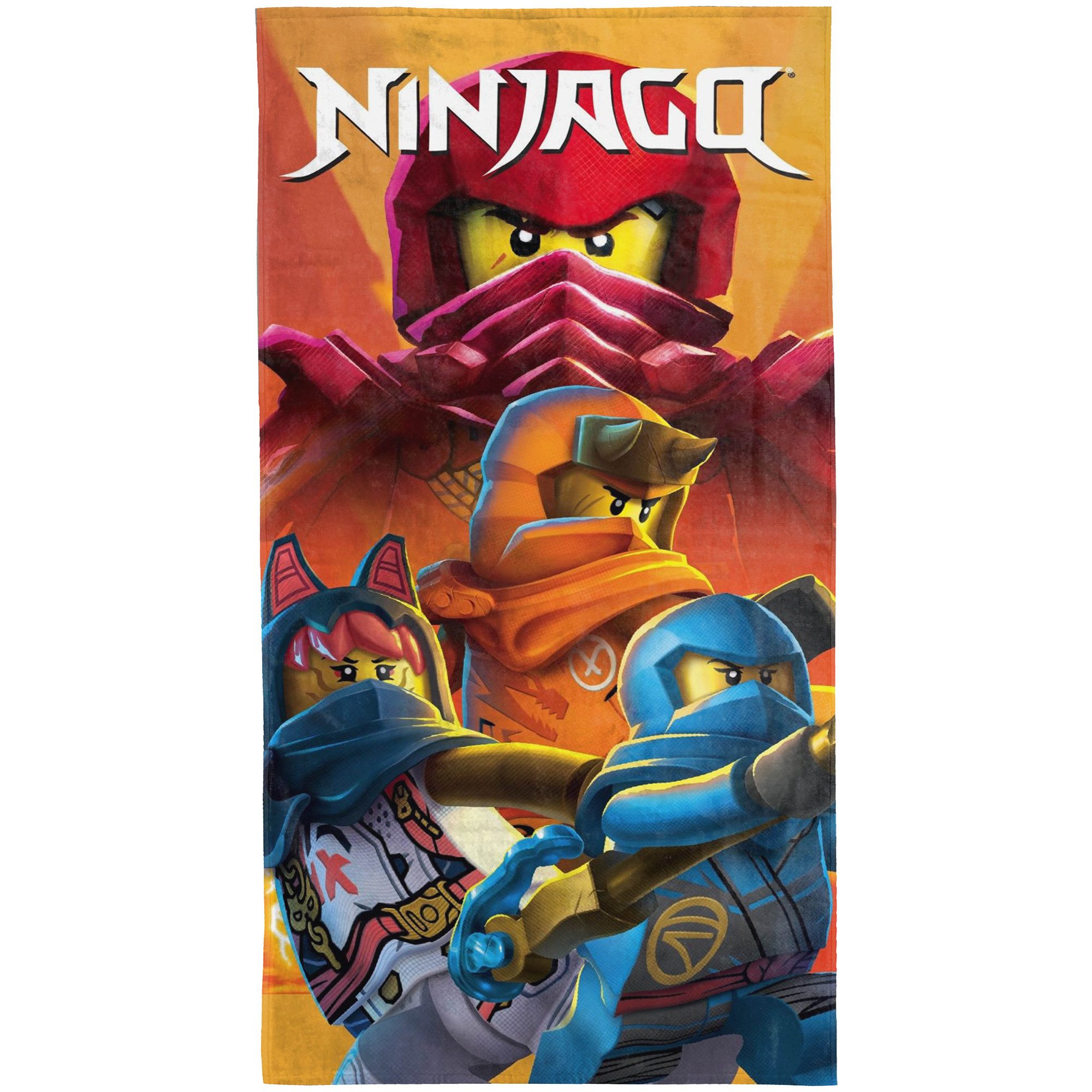 BERONAGE Strandtuch LEGO Ninjago Badetuch Ninjaverse 75x150 cm Strandtuch, Baumwolle (1-St), Frottee in Velours-Qualität