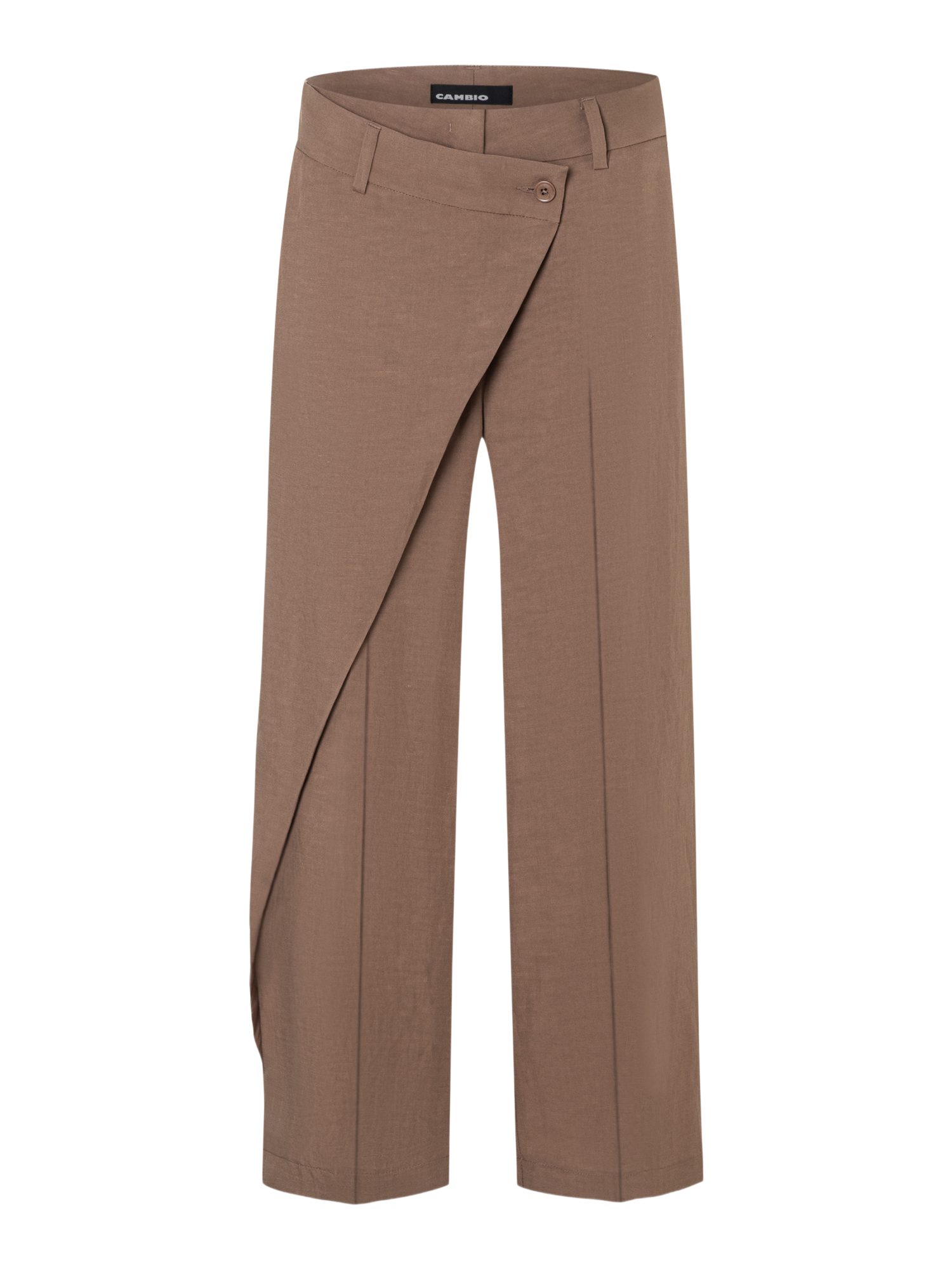Cambio Stoffhose braun,Casual,Leinen,Unifarben,Regular Fit