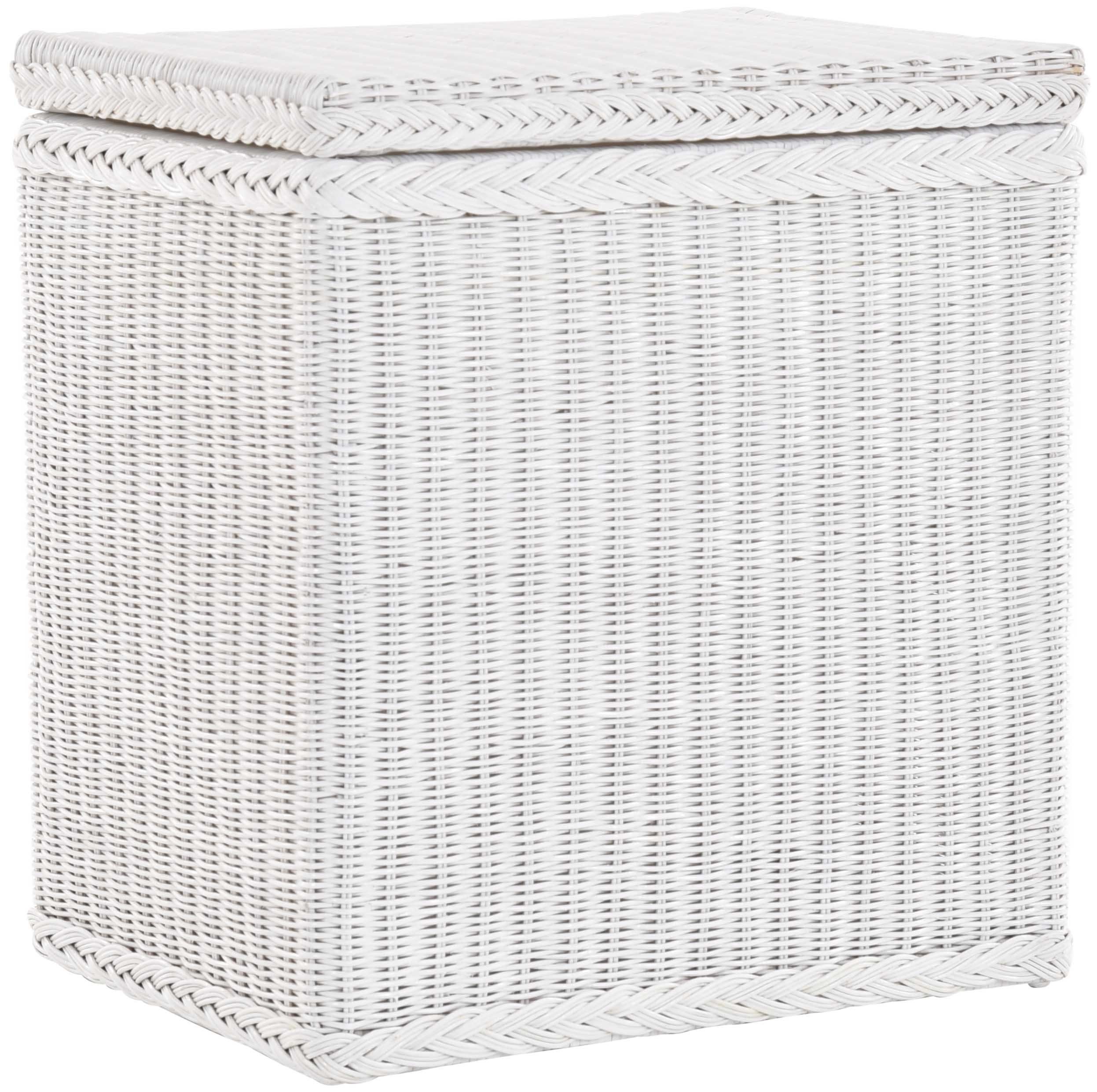 Krines Home Wäschekorb Rattan Wäschebox mit Deckel Wäschetruhe Wäschekorb W günstig online kaufen