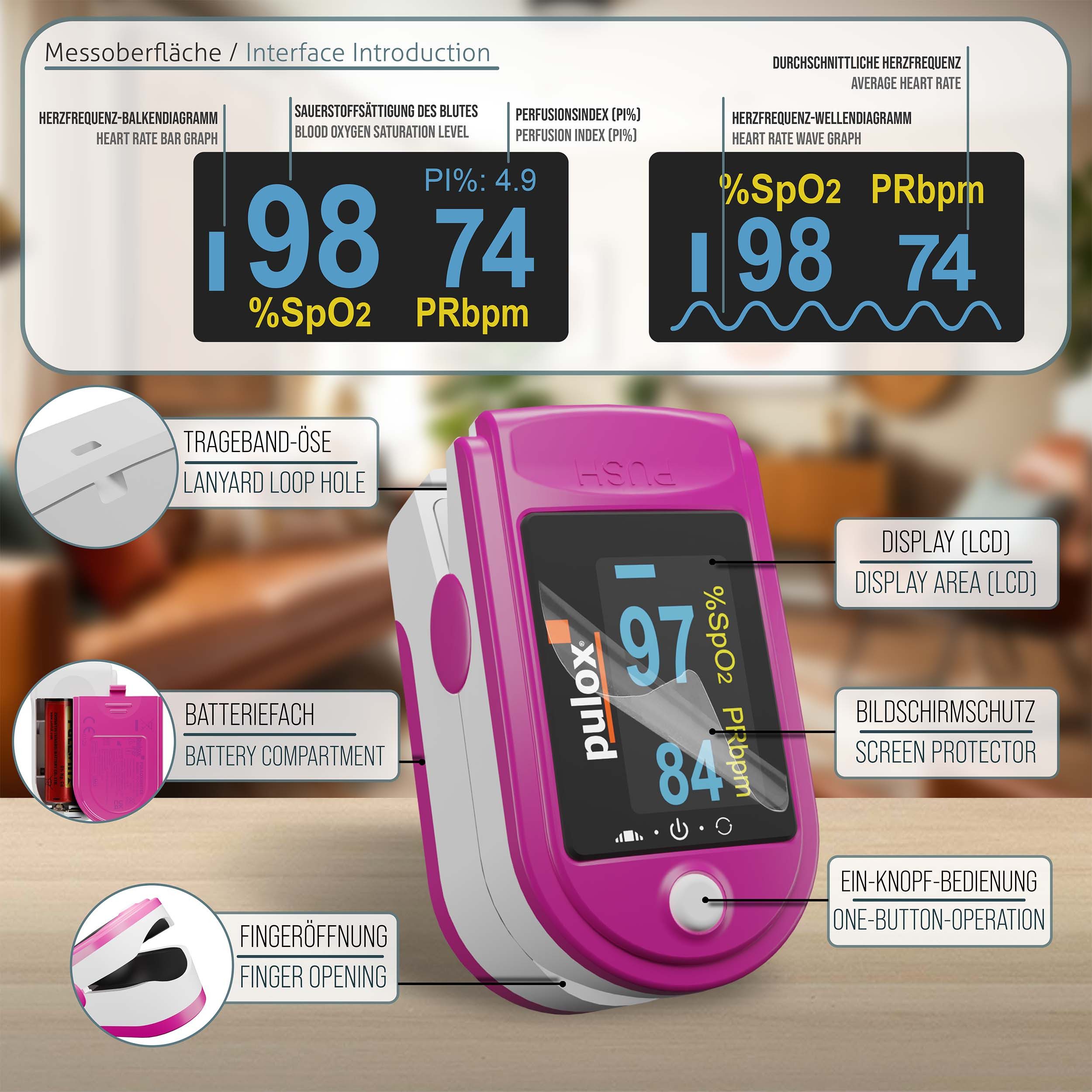 pulox Pulsoximeter PO-200 Solo