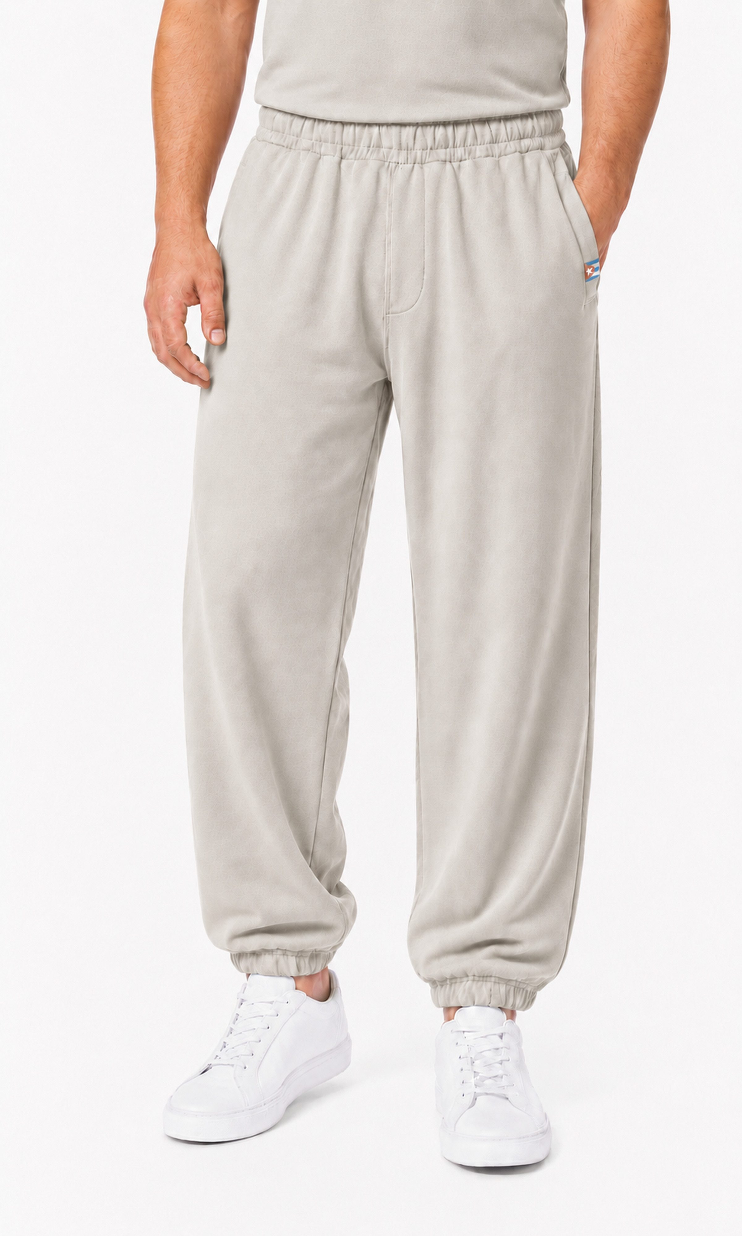 CUBAIANS Jogginghose Caonao Herren Baggy Pant Hose Freizeit Loose Fit Sweat mit Bündchen Elastischer Bund mit Tunnelzug