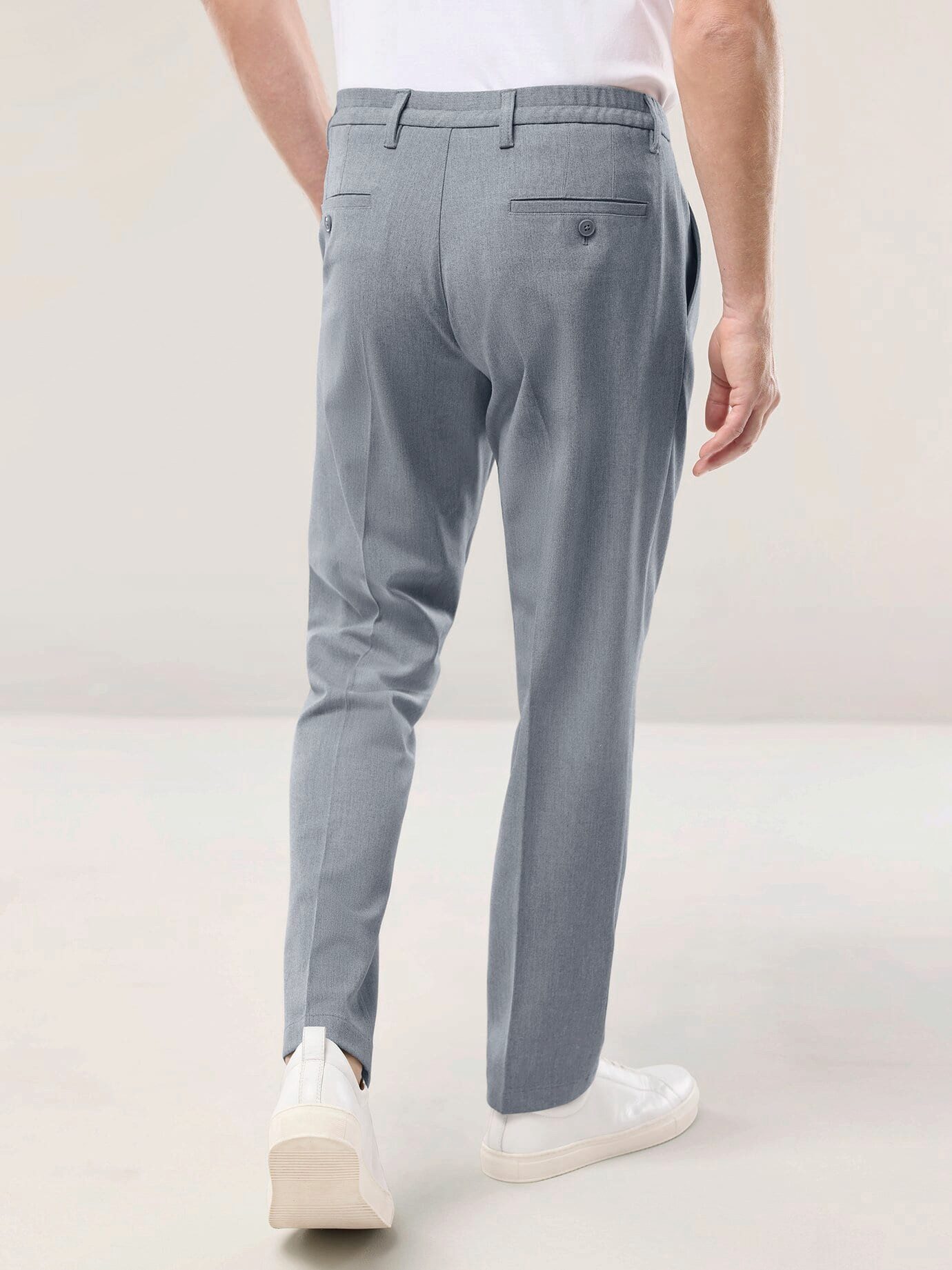 Walbusch Anzughose Herren Anzug Hose mit Bundfalte Modern Fit elastischer Bund, modern, Langgröße – Bild 3 von 4