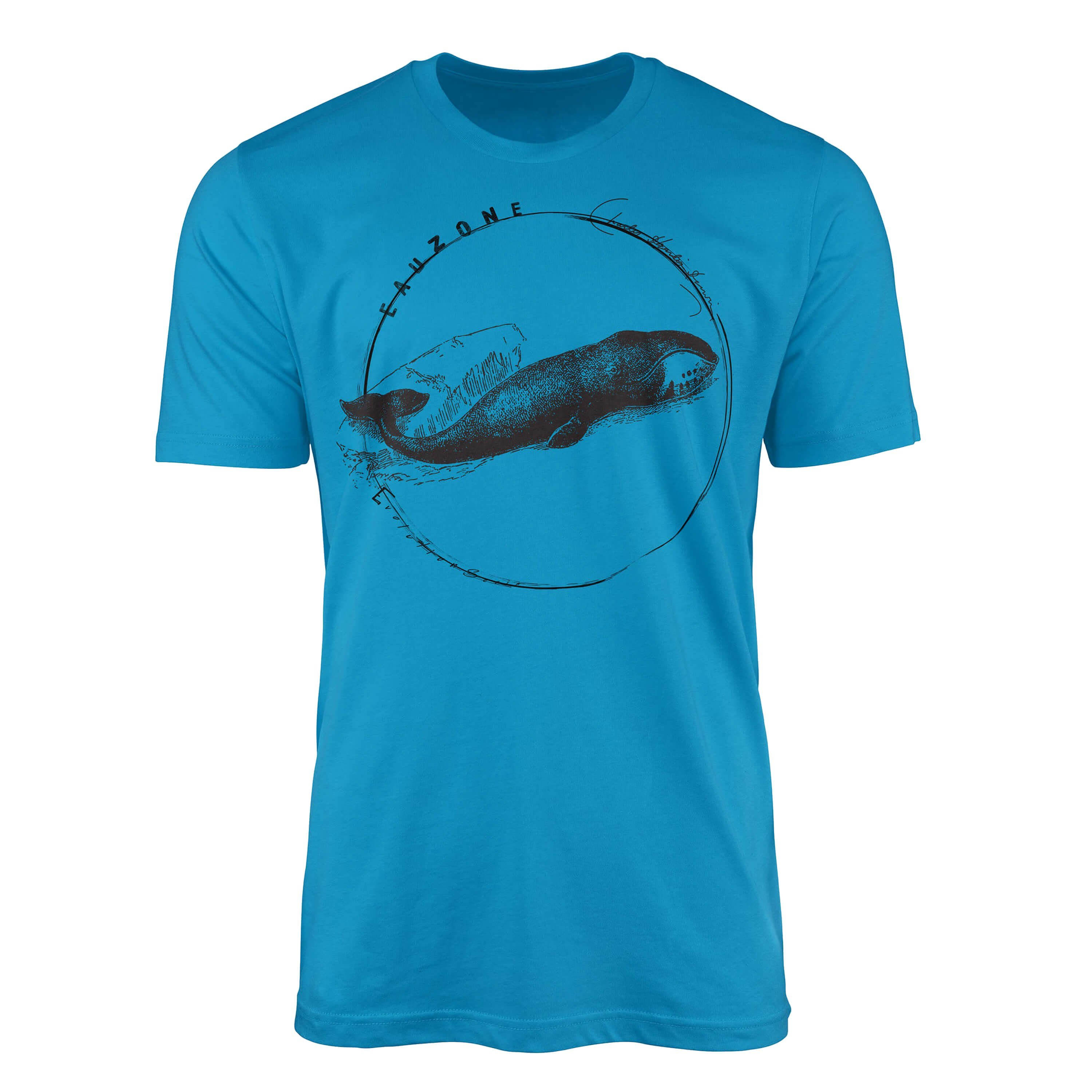 Sinus Art T-Shirt Evolution Herren T-Shirt Grönlandwal Atoll