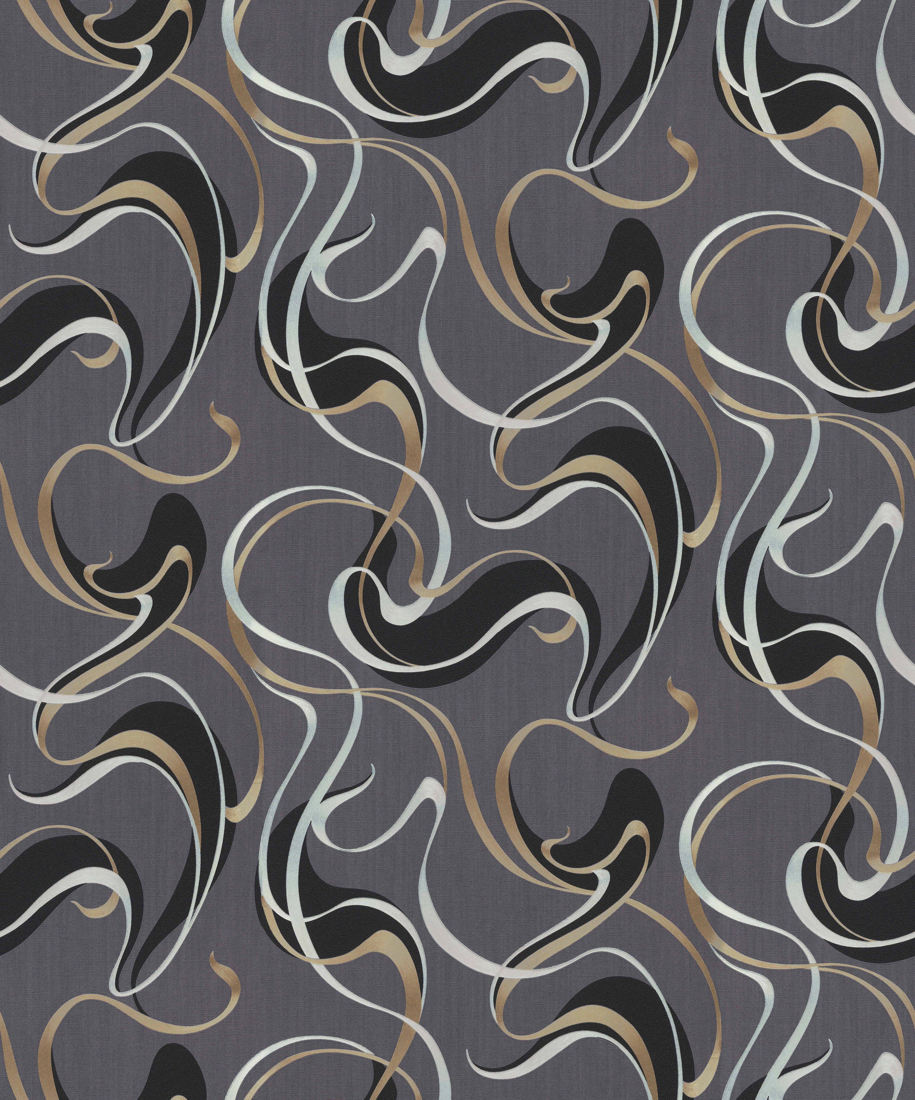 Erismann Vliestapete Spotlight, 10,05 x 0,53m Muster/Motiv schwarz