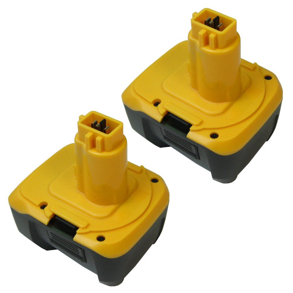 Trade-Shop 2x Akku passend für Dewalt DE9140 DE9140-XJ DE9141 DC733 DC733C2 Akku Li-Ion 4000 mAh (14,4 V)