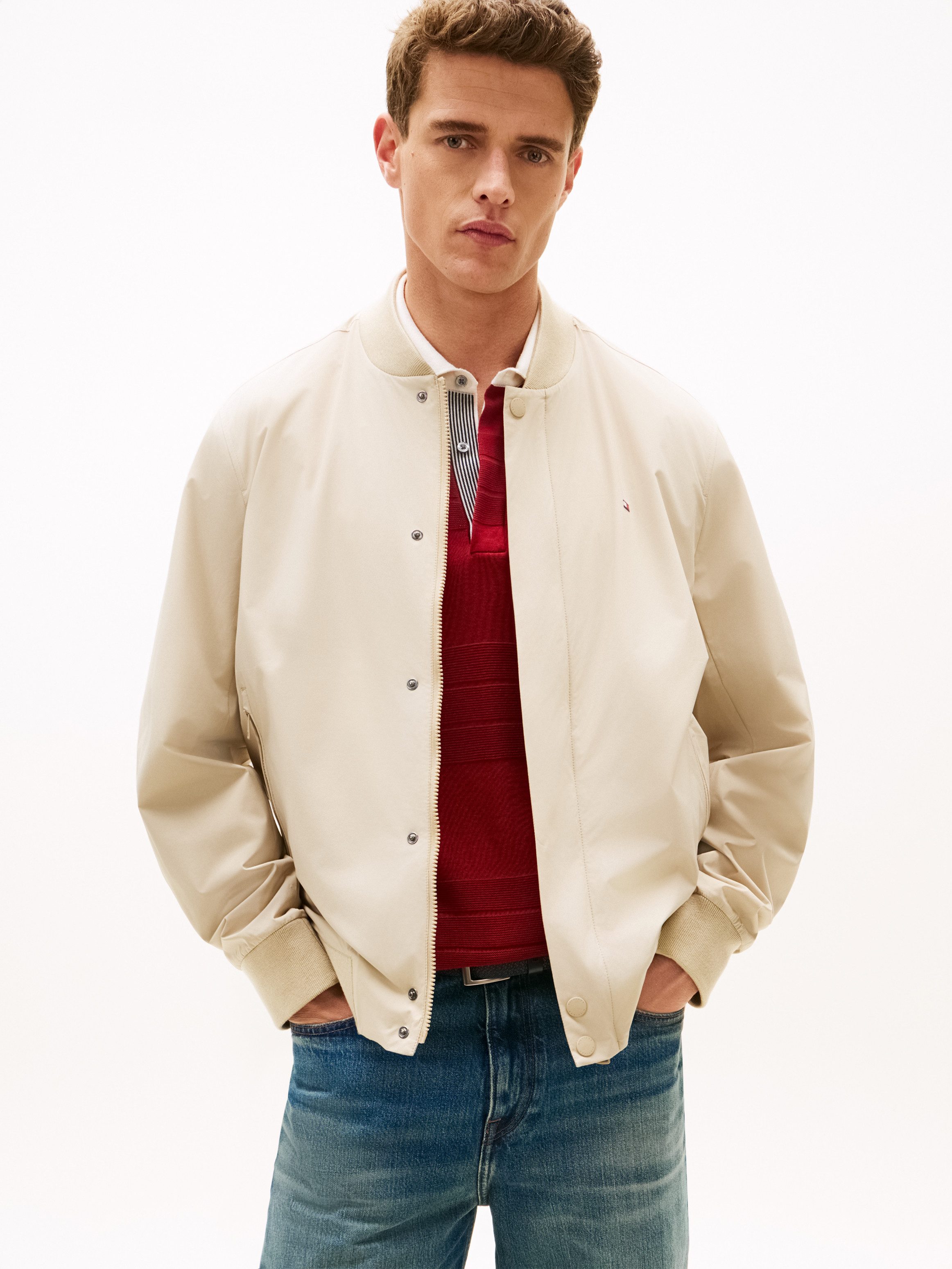 Tommy Hilfiger Bomberjacke TECH LIGHTWEIGHT Regular fit mit Stehkragen günstig online kaufen