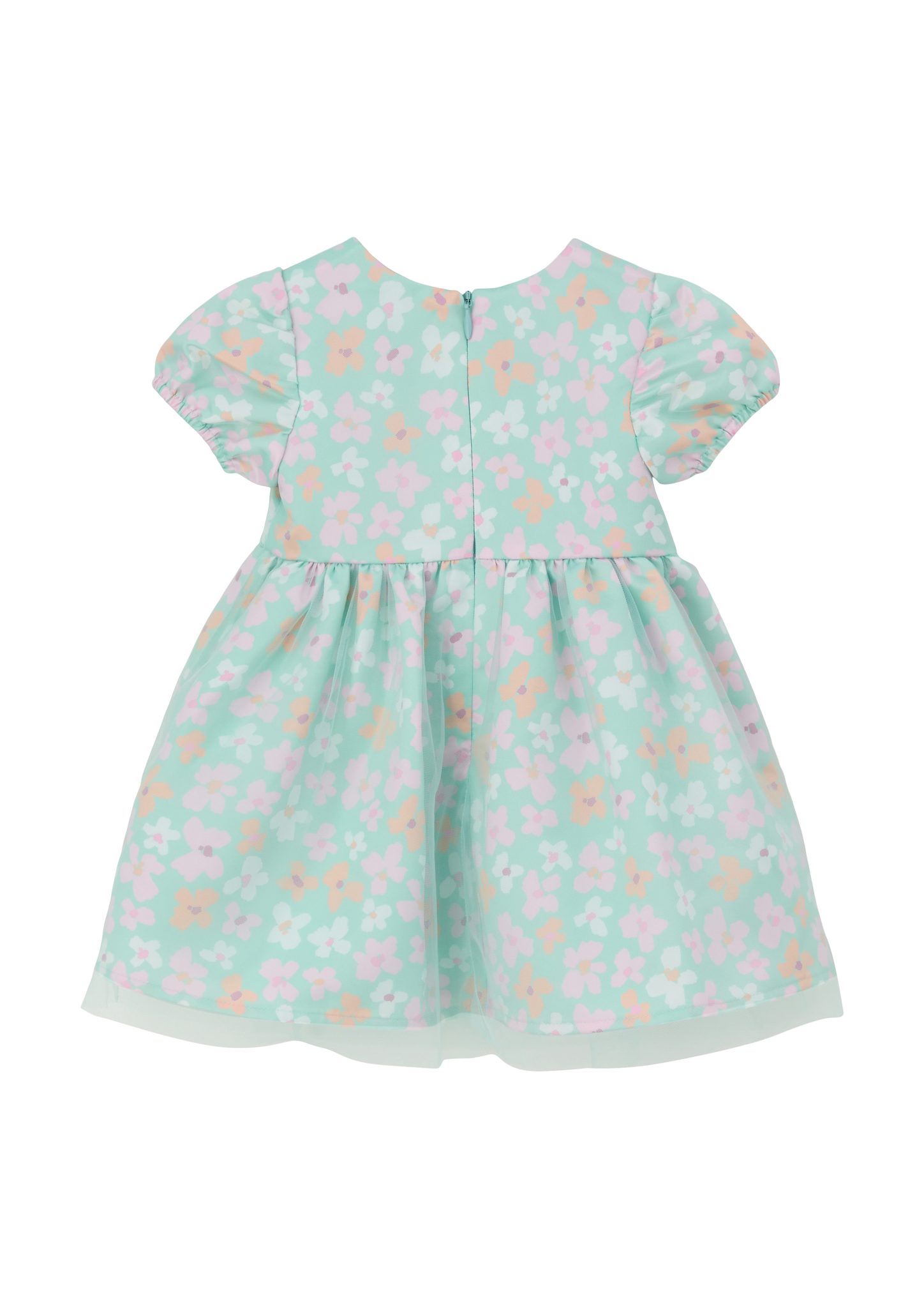 s.Oliver Jerseykleid Rüschenkleid mit All-over-Print Raffung günstig online kaufen