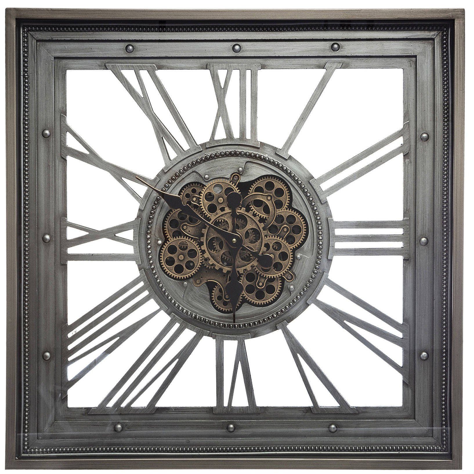 Atmosphera Créateur d'intérieur Wanduhr Wanduhr MECA, Metall, 80 x 80 cm