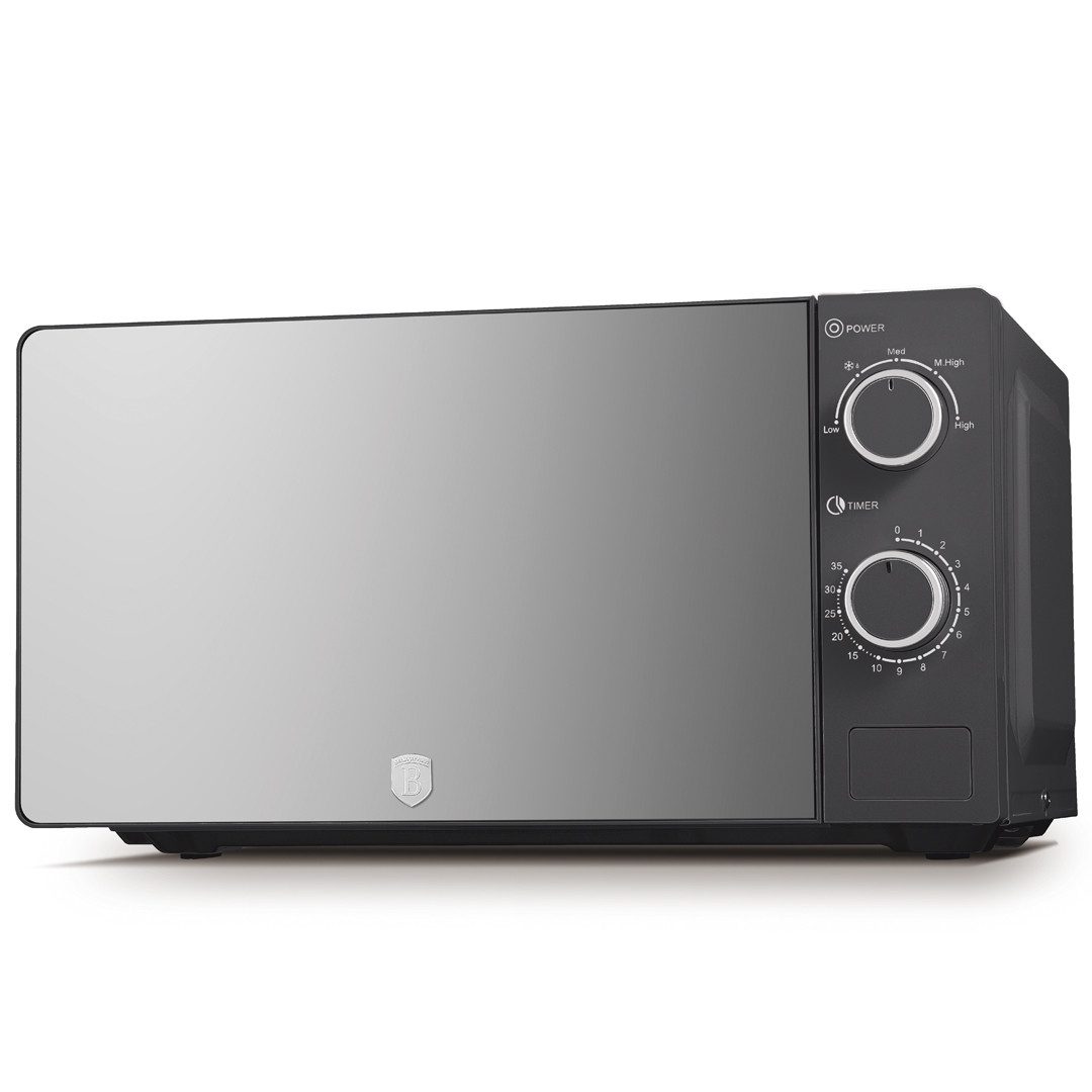 Berlinger Haus Mikrowelle BH 9905, 20 l, 700 W, 5 Leistungsstufen, Auftaufunktion, Spiegelglastür