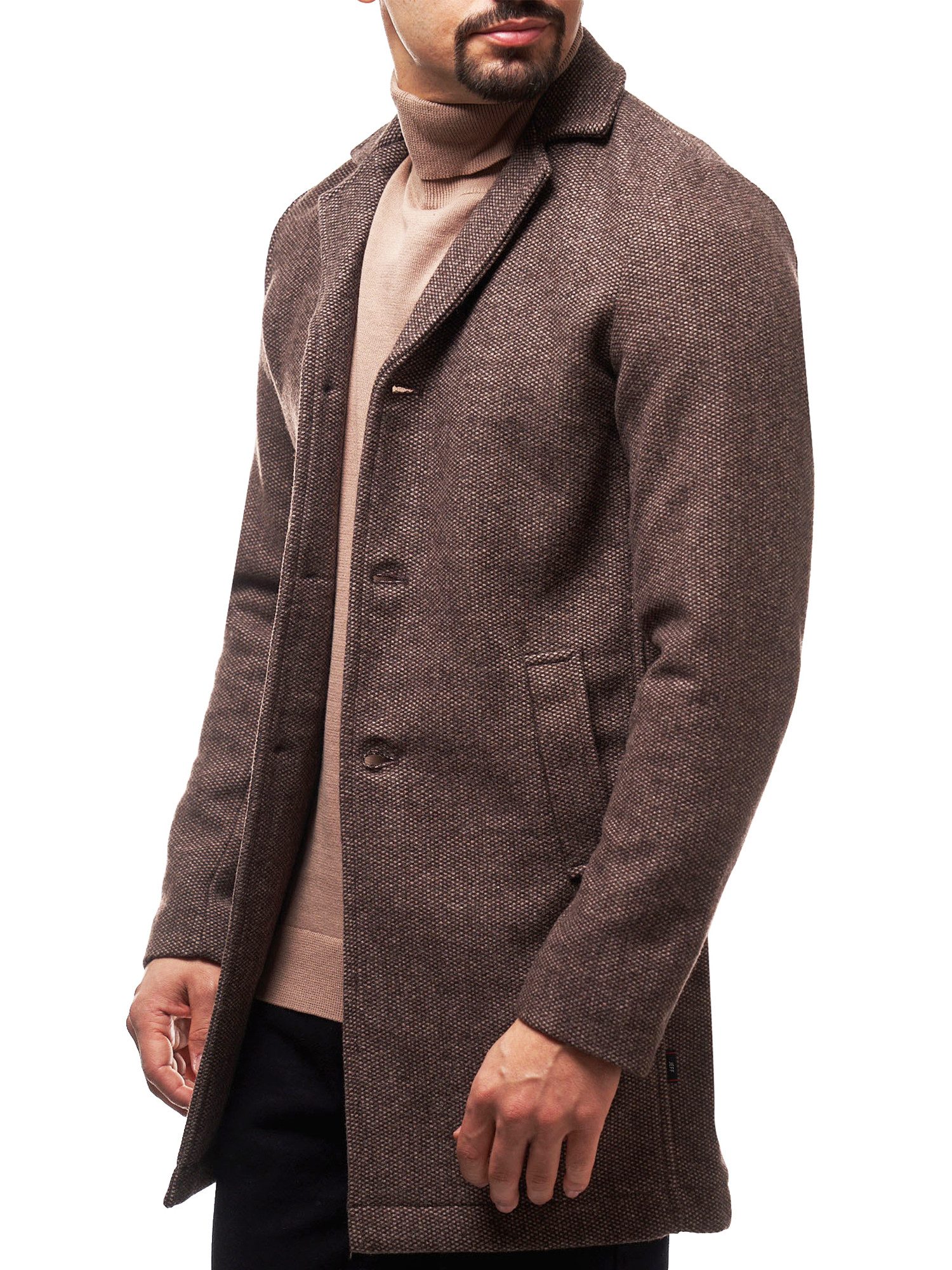 Jeff Kurzmantel Herren Bester Mantel Winter Herrenmantel