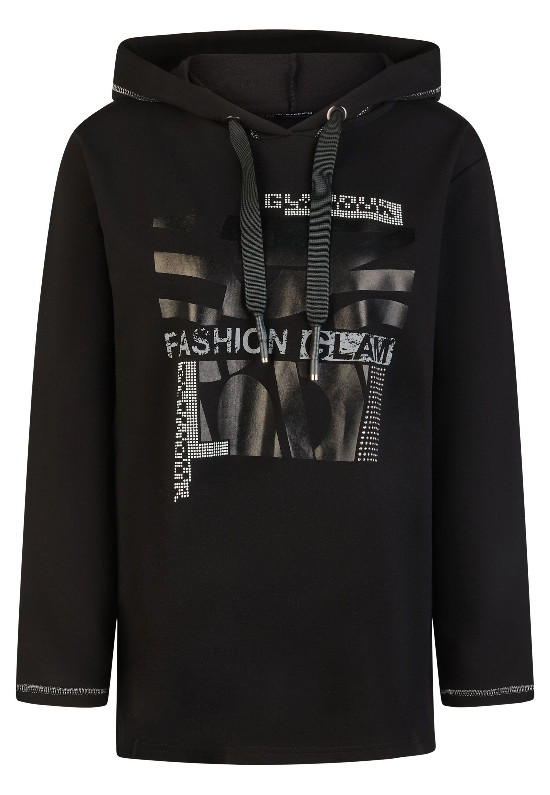 Doris Streich Sweatshirt mit Hoodie und Wording-Motiv