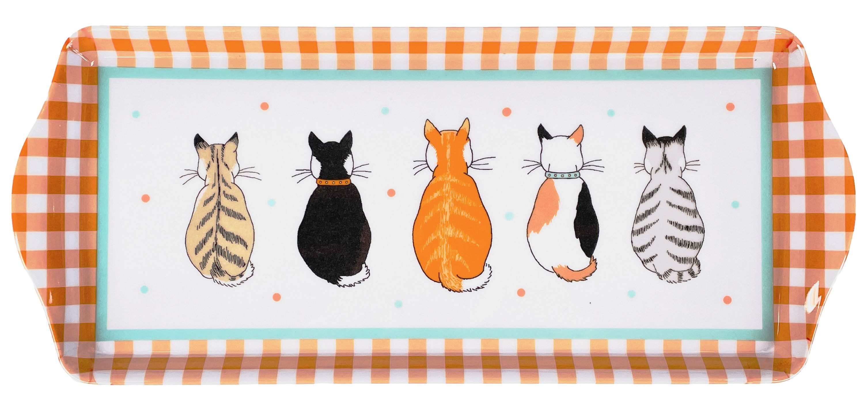 Ulster Weavers Tablett Cats In Waiting 2026, Melamin, (1-tlg., 1-teilig), langes Serviertablett Küchentablett 39x17x2,5cm aus Melamin