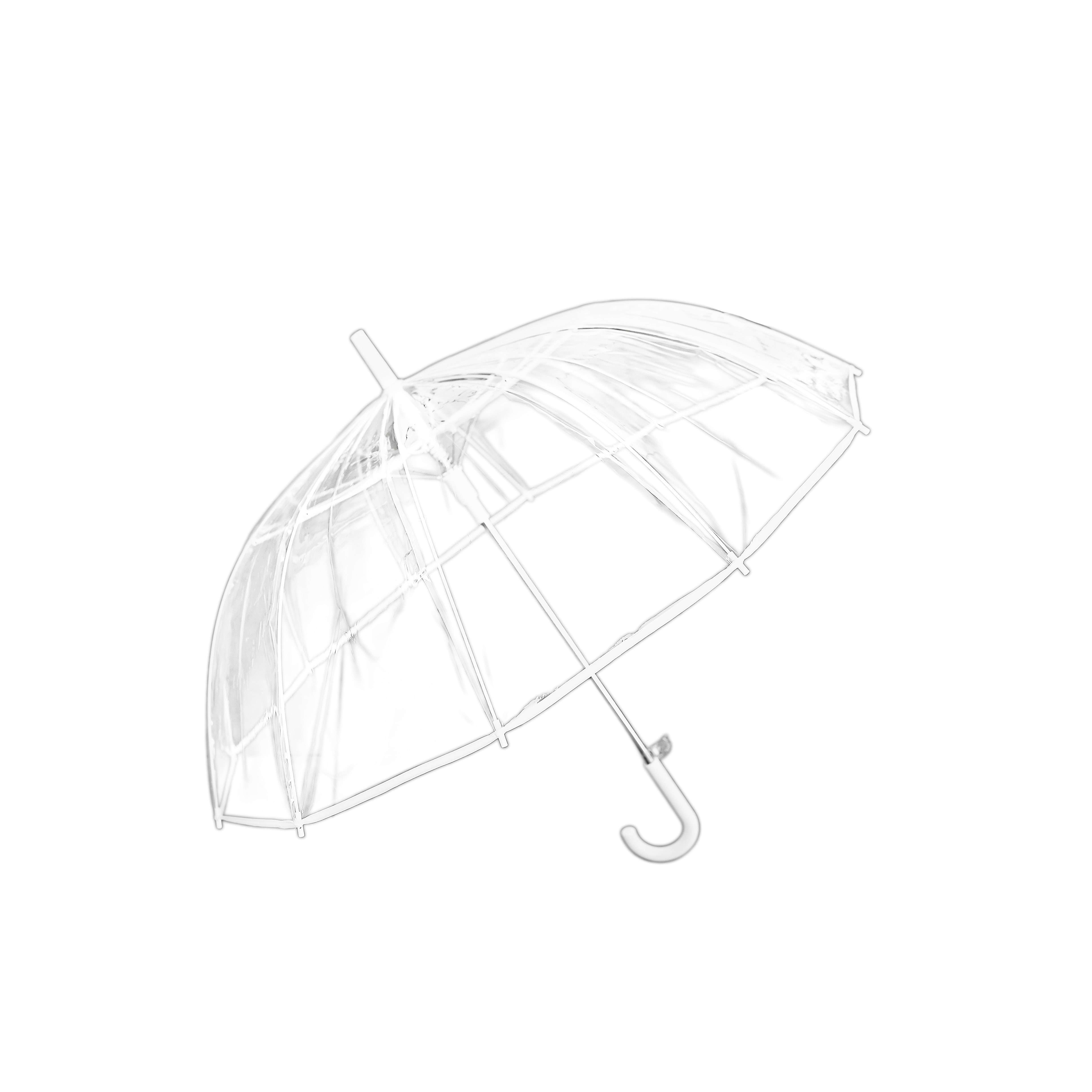 Susino Stockregenschirm Eleganter transparenter Stockschirm – Stabilität un günstig online kaufen