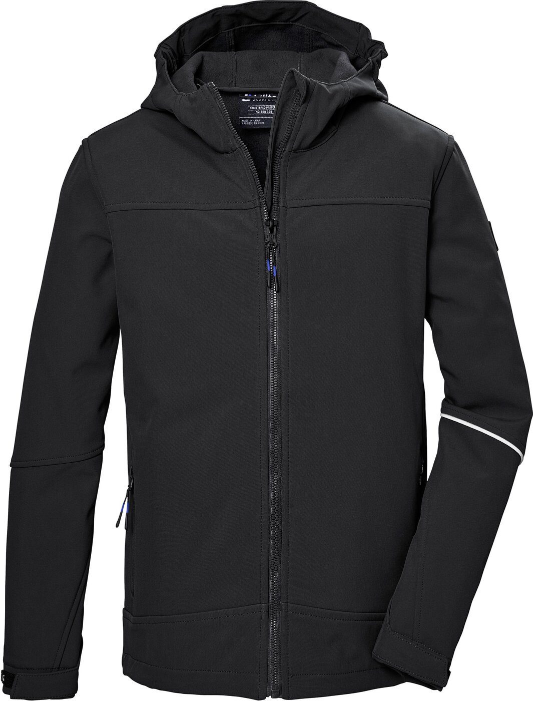 Funktionsjacke KOS 143 BYS SFTSHLL JCKT SCHWARZ