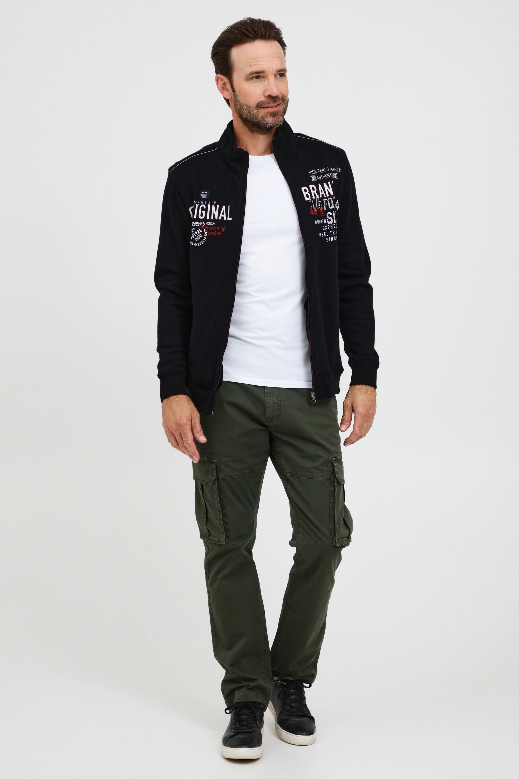 FQ1924 Sweatjacke FQLenne 21900108-ME Sportliche Sweatjacke mit Stehkragen günstig online kaufen