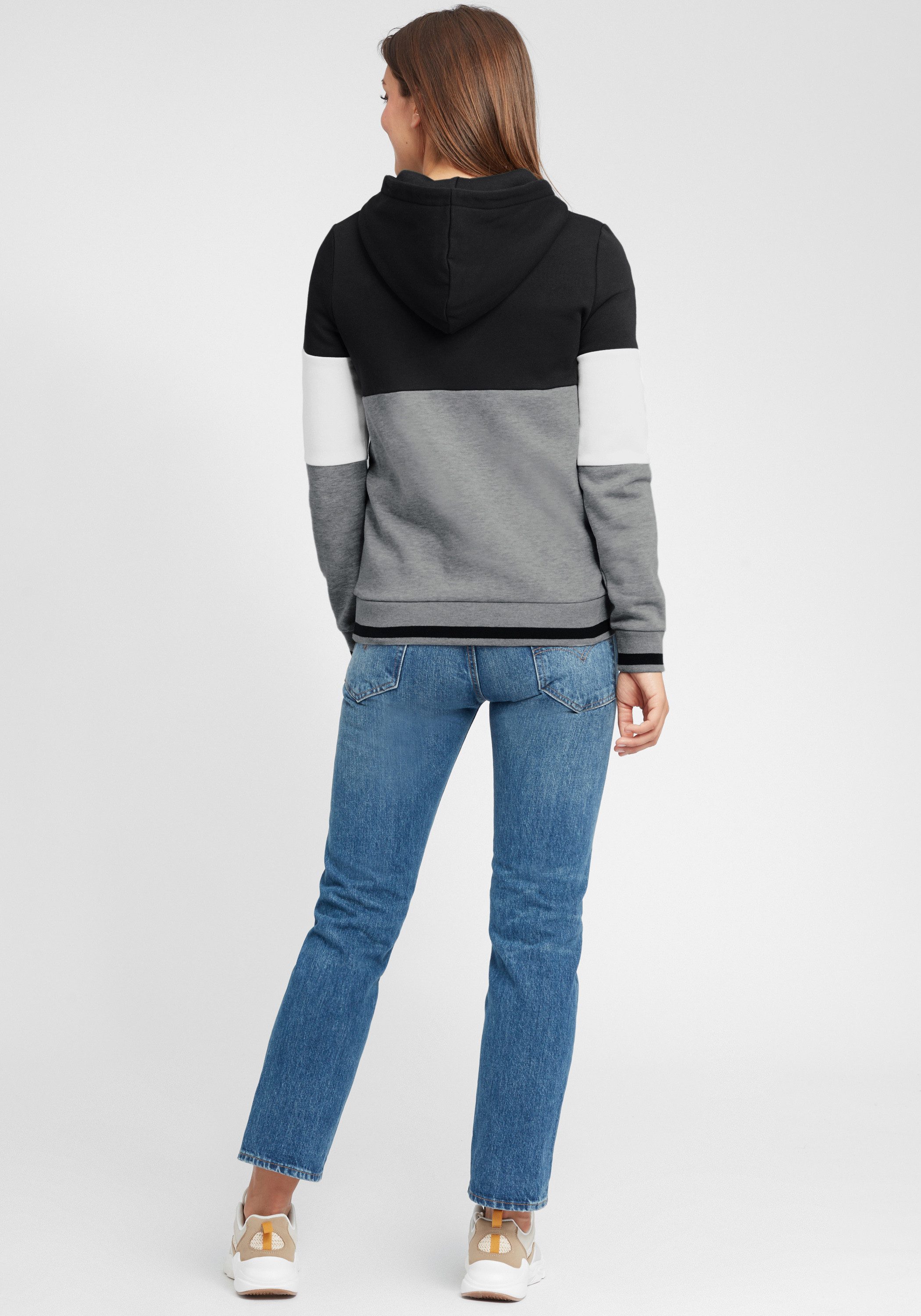 OXMO Hoodie OXOmara Kapuzenpullover mit Reißverschluss
